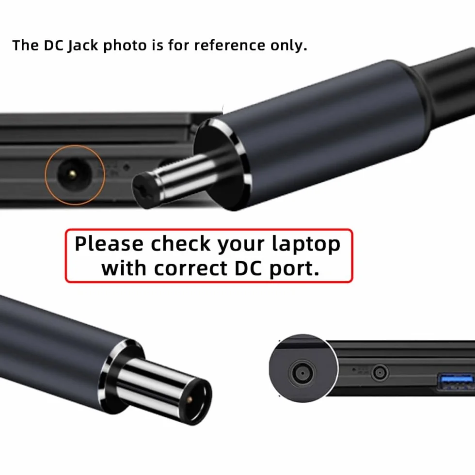 Adapter USB C na DC żeński 7,4x5,0mm Jack DE PD 100W szybkie ładowanie do laptopa