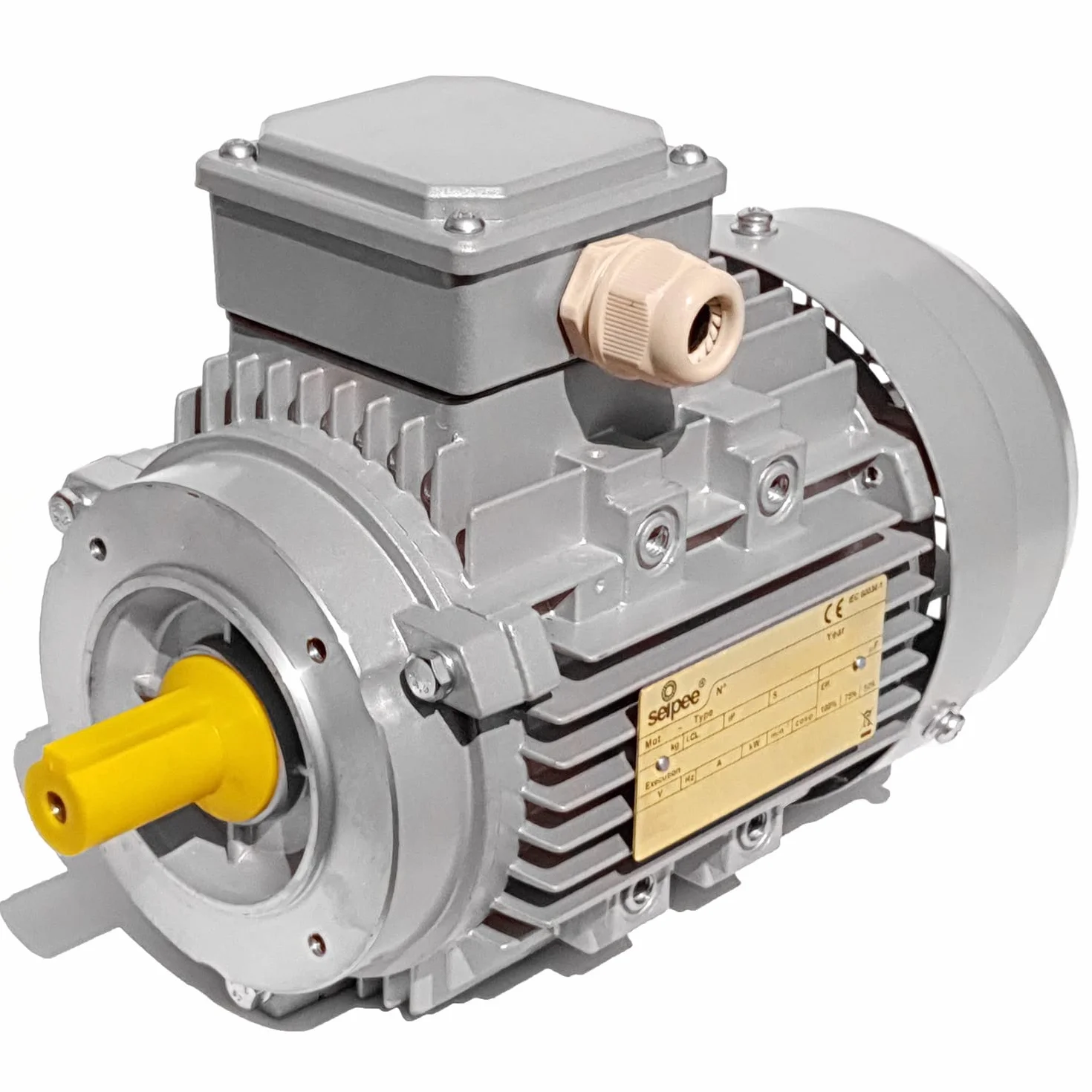 Jednofazowy silnik elektryczny 0.25 kW 0.34 HP 2800 obrotów B14 MEC 63 230v Seipee