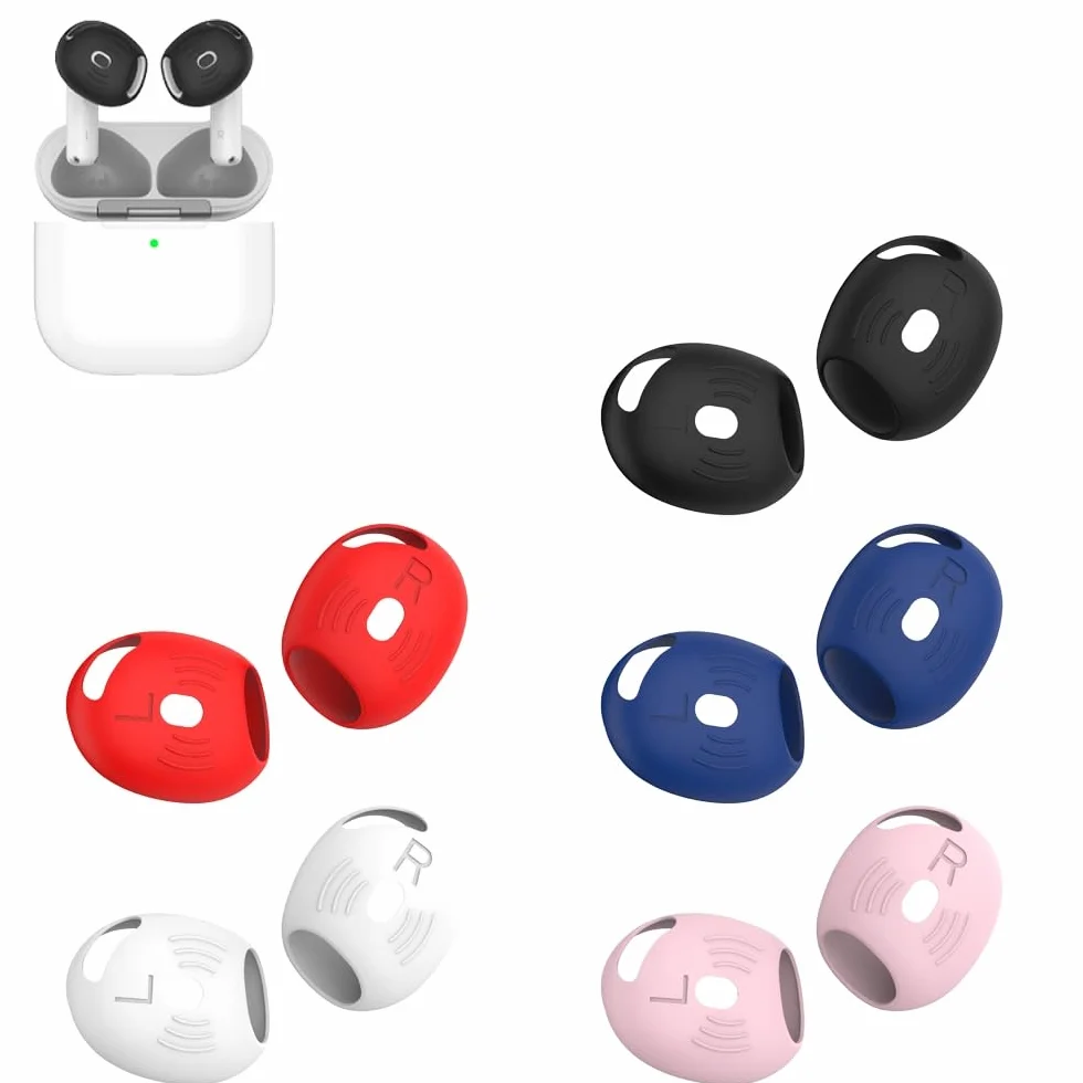 Końcówki douszne do Airpods 4, gumowe, 5 par