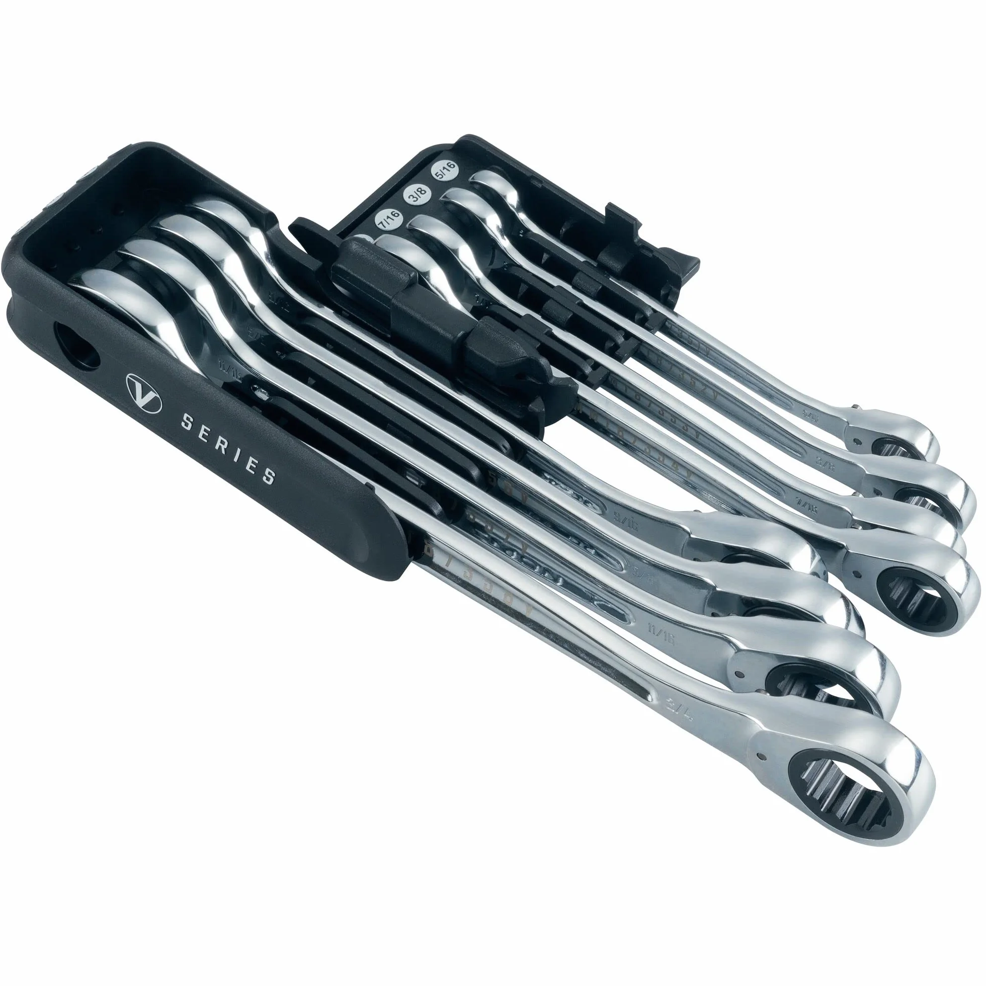 Craftsman Zestaw kluczy płasko-oczkowych serii V, SAE, 8-częściowy (CMMT87350V)