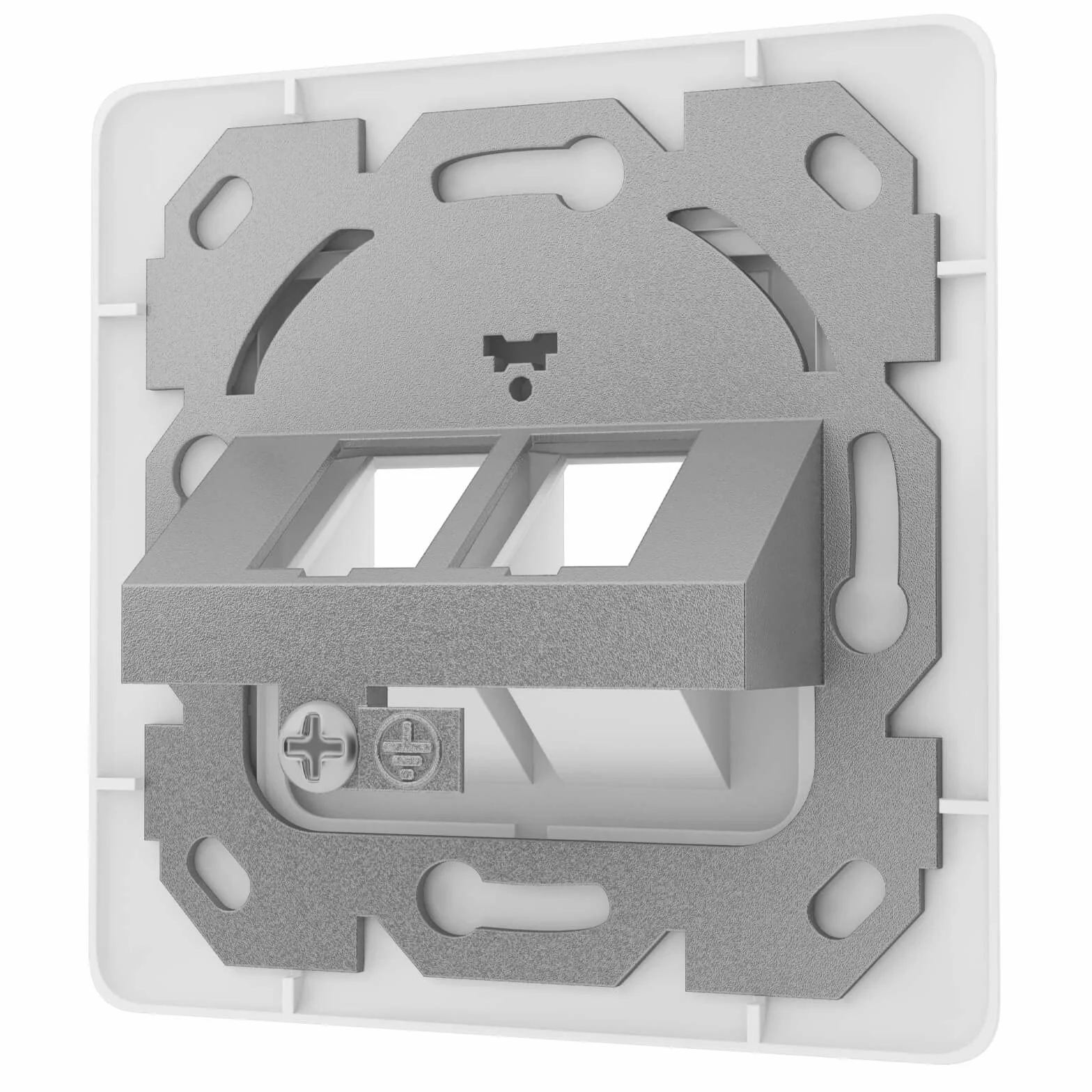 HB-DIGITAL Gniazdo danych do 2 modułów Keystone puszka podtynkowa puszka przyłączeniowa puszka przyłączeniowa do np. LAN RJ45 koncentryczny USB 2-drożne 2-drożne gniazda sieciowe puszka ekranowana, bez narzędzi biała