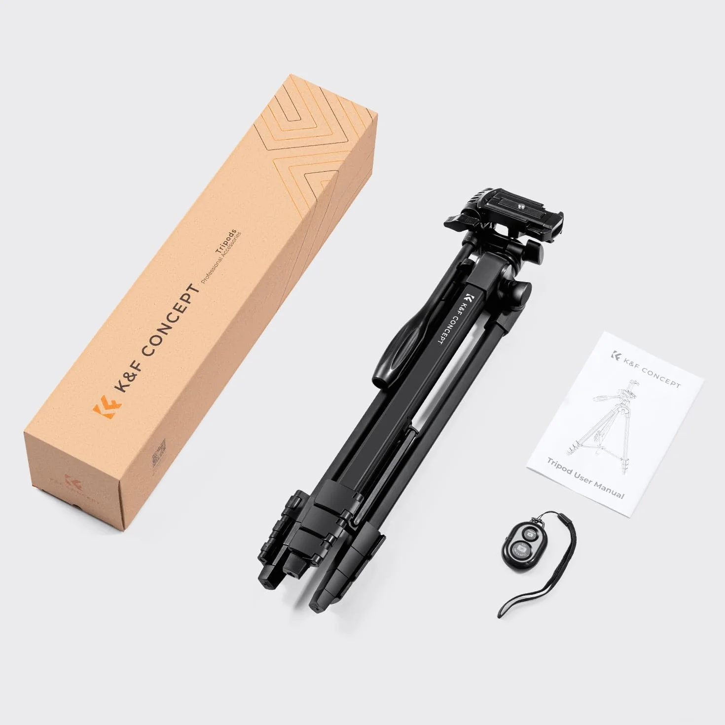 K&F CONCEPT Lekki statyw mobilny 152 cm Aluminiowy z pilotem Bluetooth dla Canon Nikon Sony DSLR Smartphone