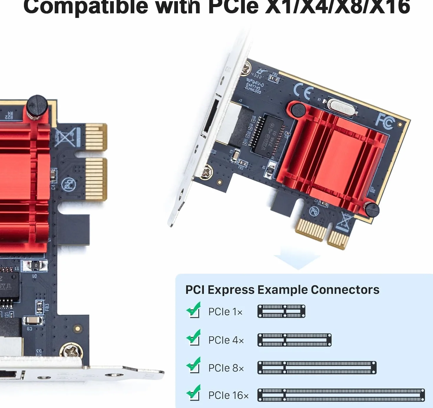 Intel I210 Gigabit Ethernet PCI Express NIC Network Card Single RJ45 Port