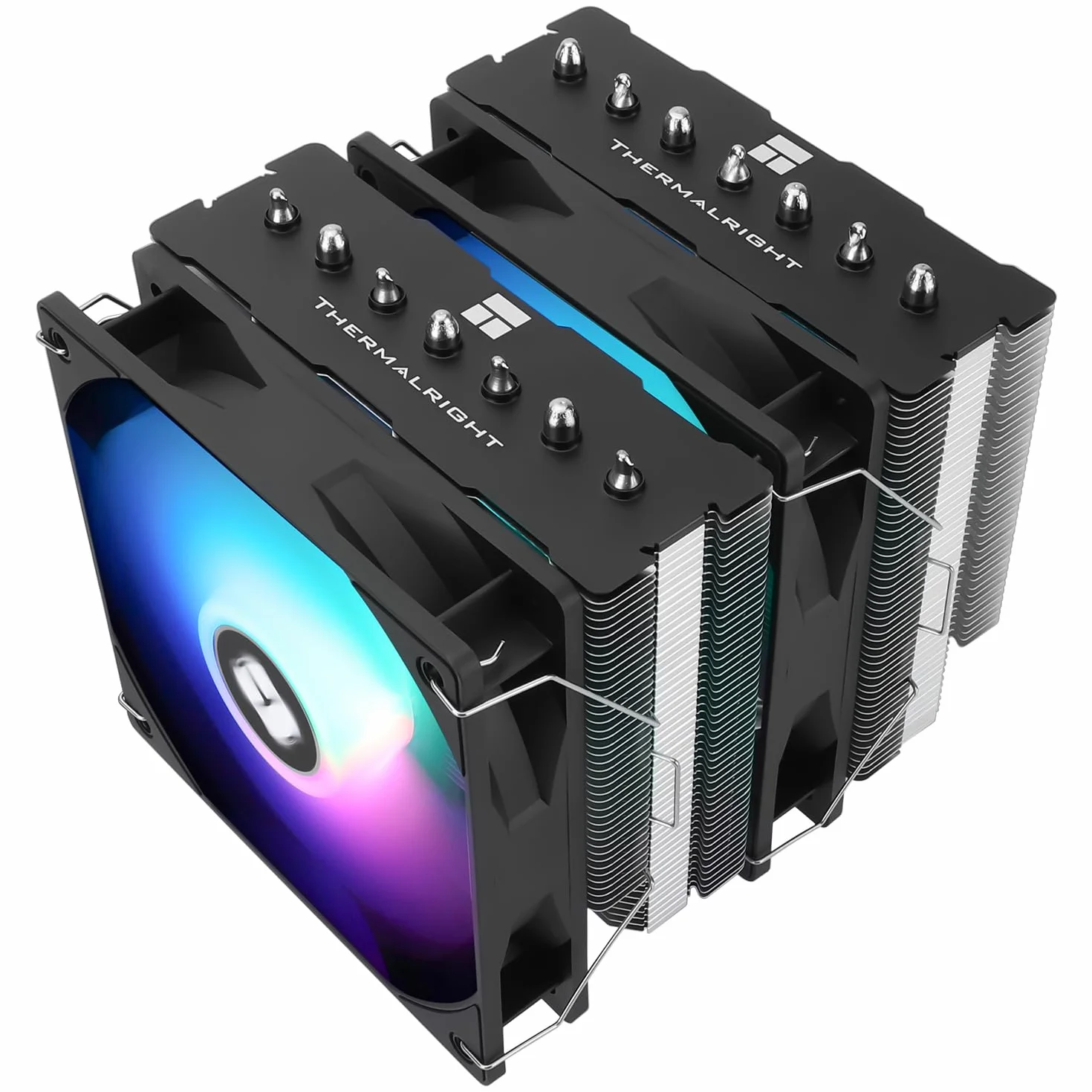 Thermalright PS120SE ARGB chłodzenie procesora, 7 ciepłowodów, wentylator Dual 120 mm TL-C12B-S V2 PWM, AGHP 4.0, łożysko S-FDB, AMD AM4 AM5/Intel 1700/1150/1151/1200