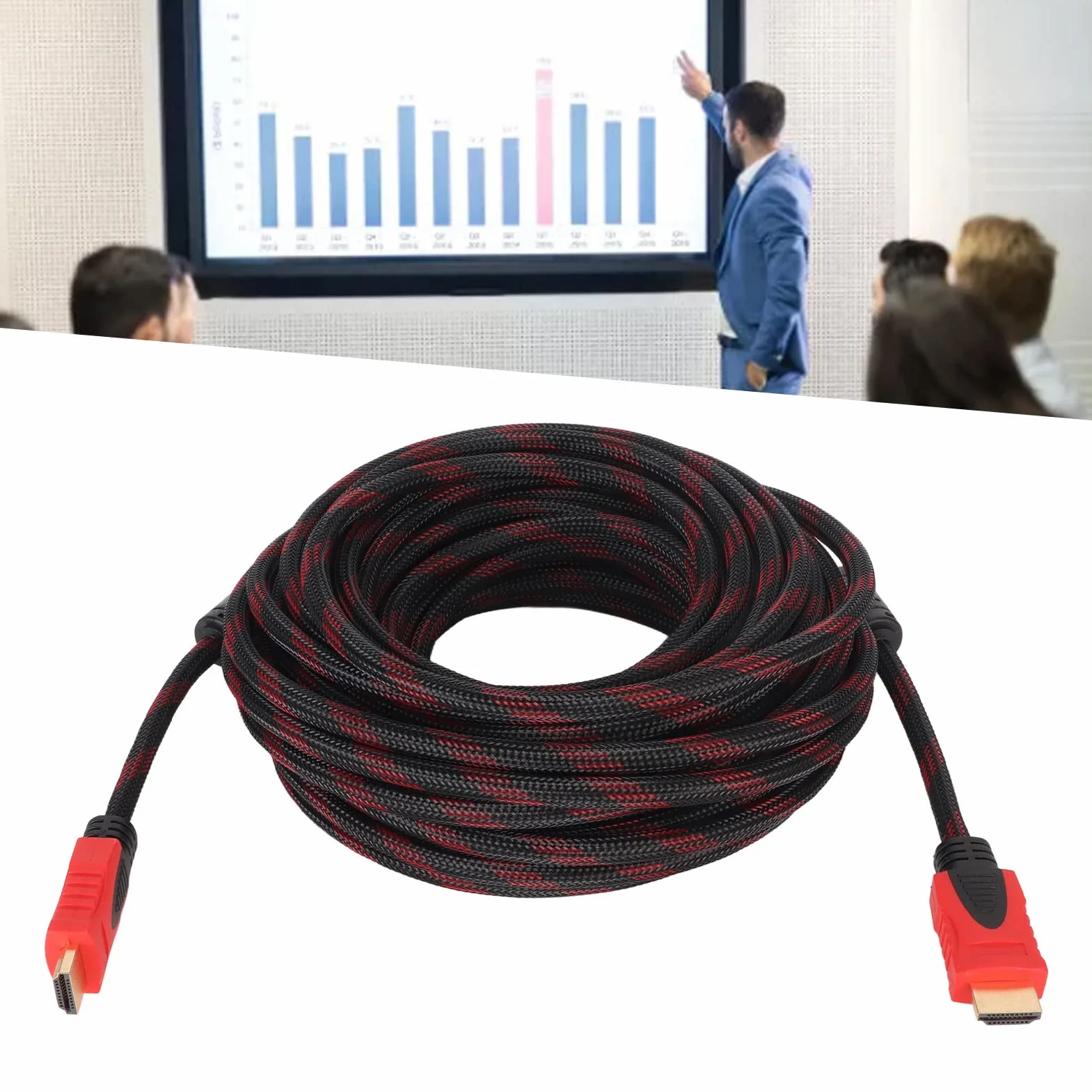 Kabel HD 49 Stóp Full HD 1080p Pozłacane Złącze PVC