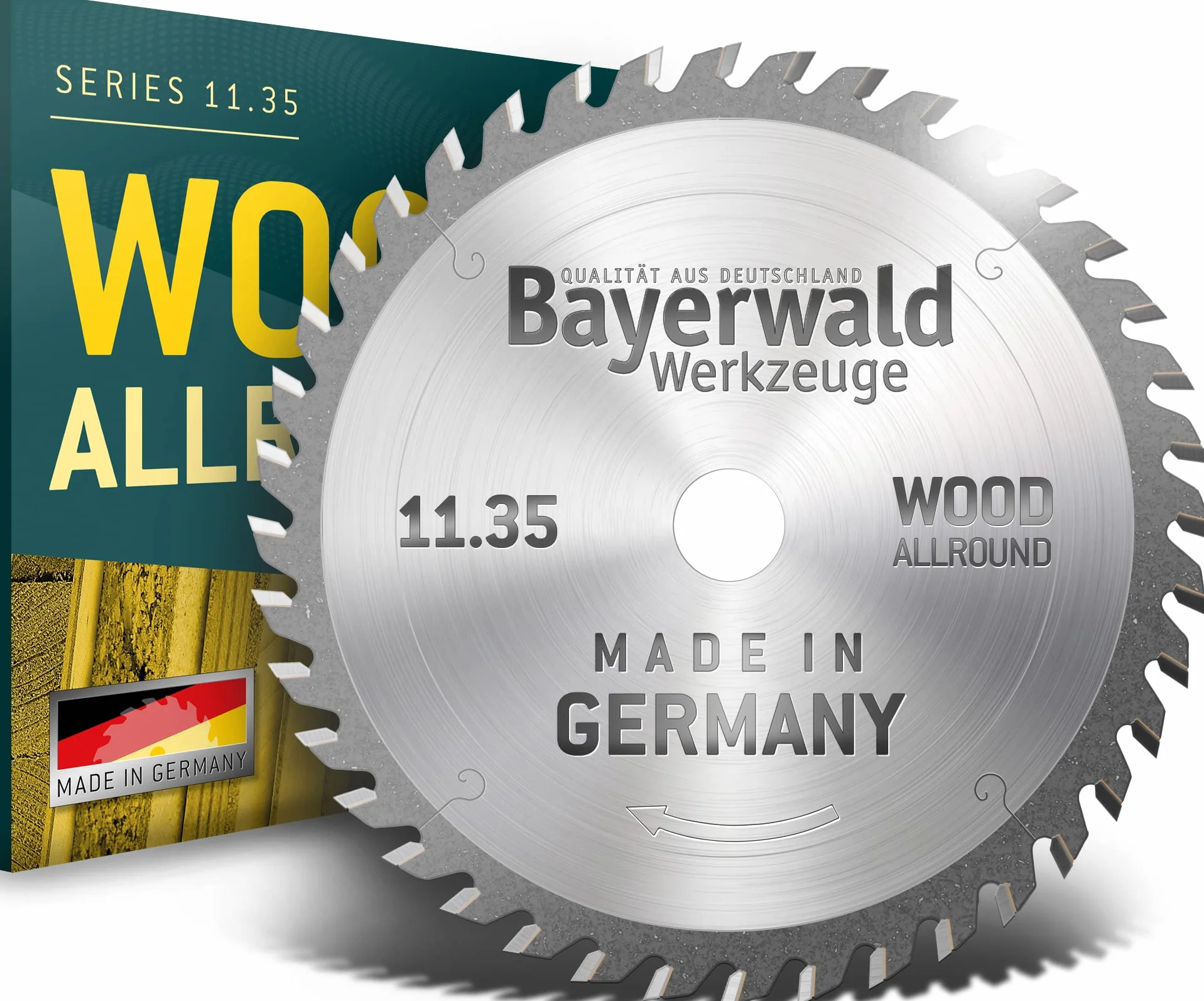Bayerwald - HM ręczna tarcza do piły tarczowej do drewna - Ø 225 mm x 2,6 mm x 30 mm | zęby wymienne (48 zębów/bardzo drobne) | otwory dodatkowe: CS 70