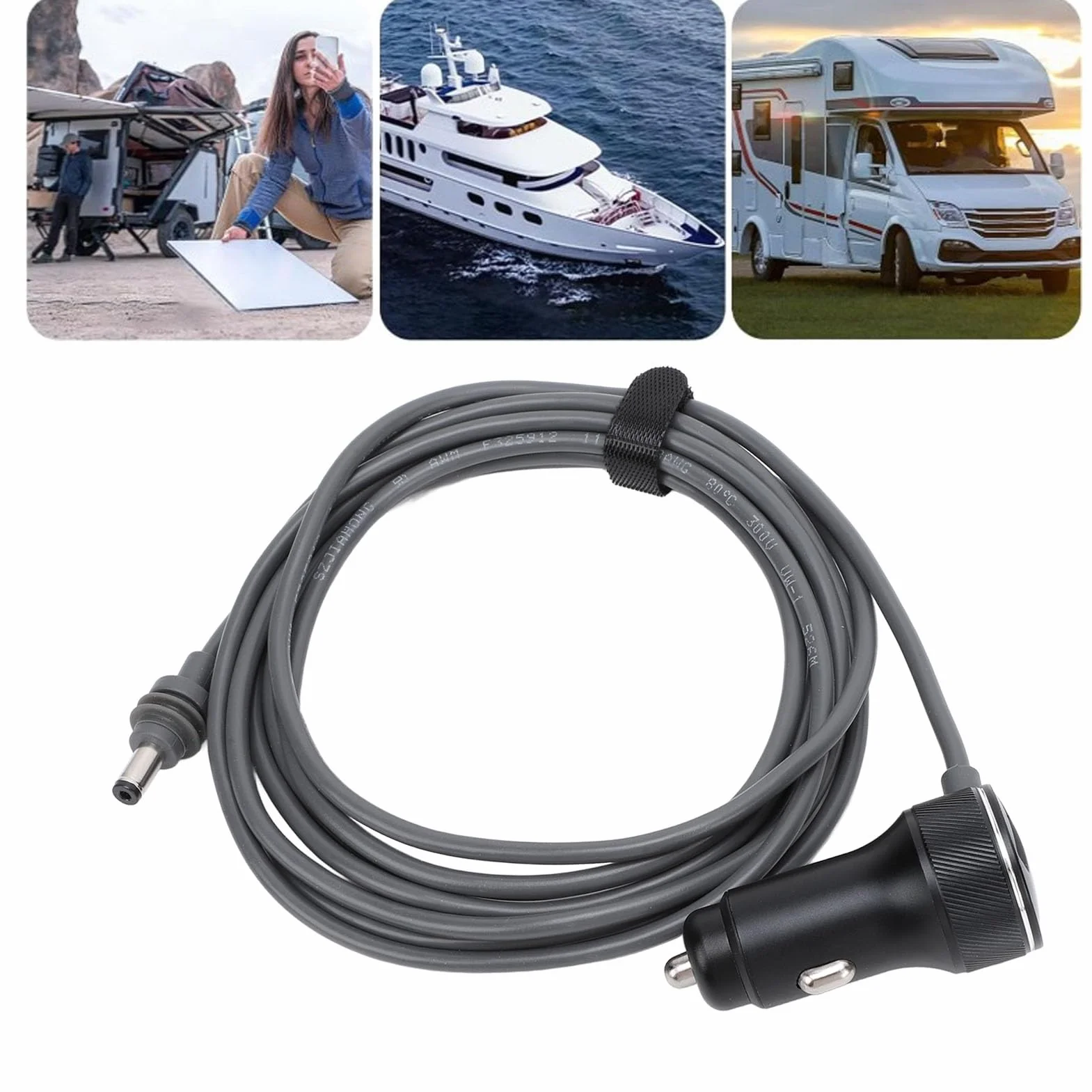Mini Kabel Zasilający Adapter Samochodowy 12V DC na zapalniczkę 4M
