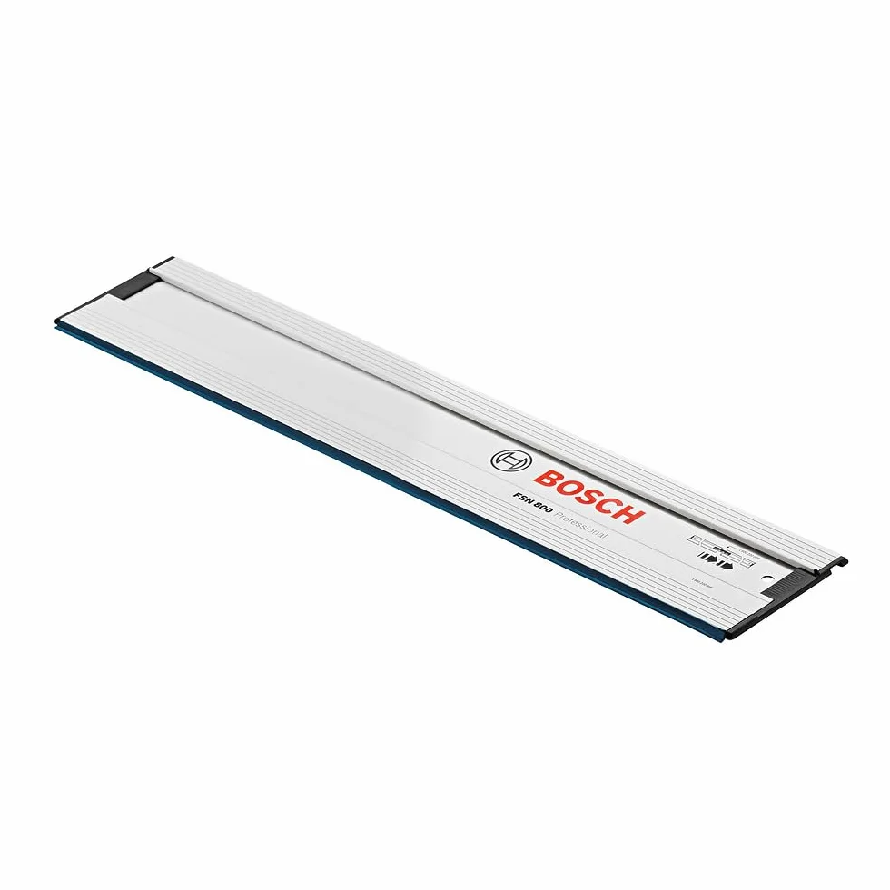 Bosch Professional: szyna prowadząca FSN 800 (dł. 800 mm, kompat. z serią pilarki tarczowe GKS z rozsz. G, zagłębiarki GKT i wybrane wyrzynarki GST + frezarki GOF z dod. adapt.)