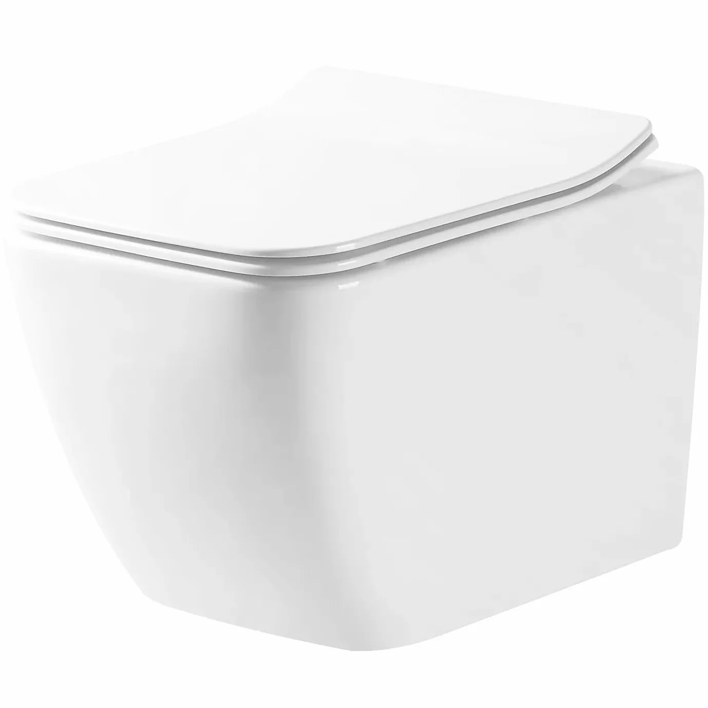 Rea Misa Wc Podwieszana, Martin Rimless Duroplast/Slim/Zm Biały, 51x36,5x32,5cm