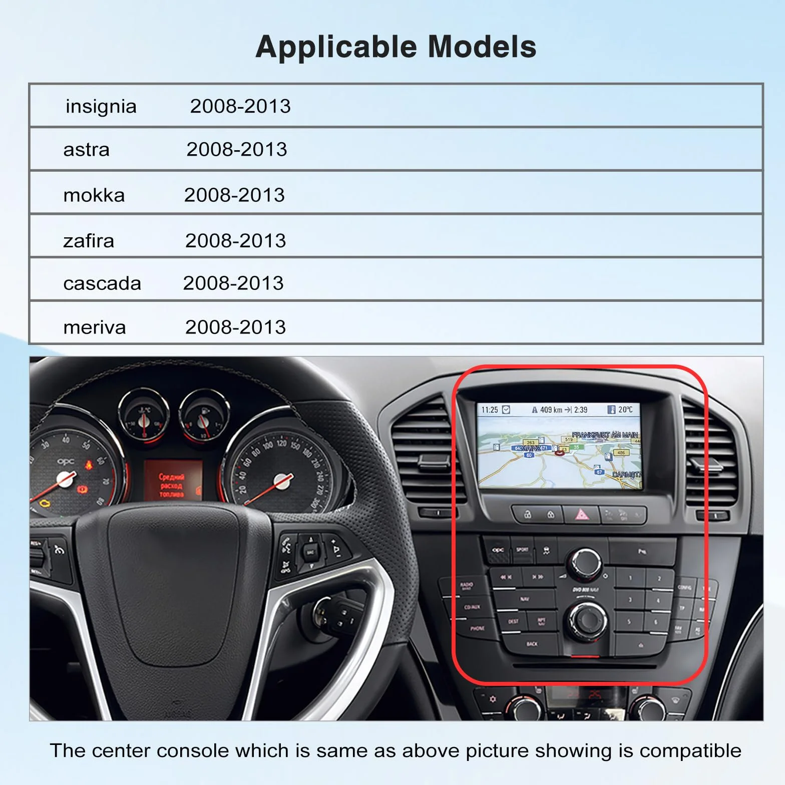 ANDREAM bezprzewodowy zestaw CarPlay Android Auto AirPlay Mirror Link do Opel 2008-2016
