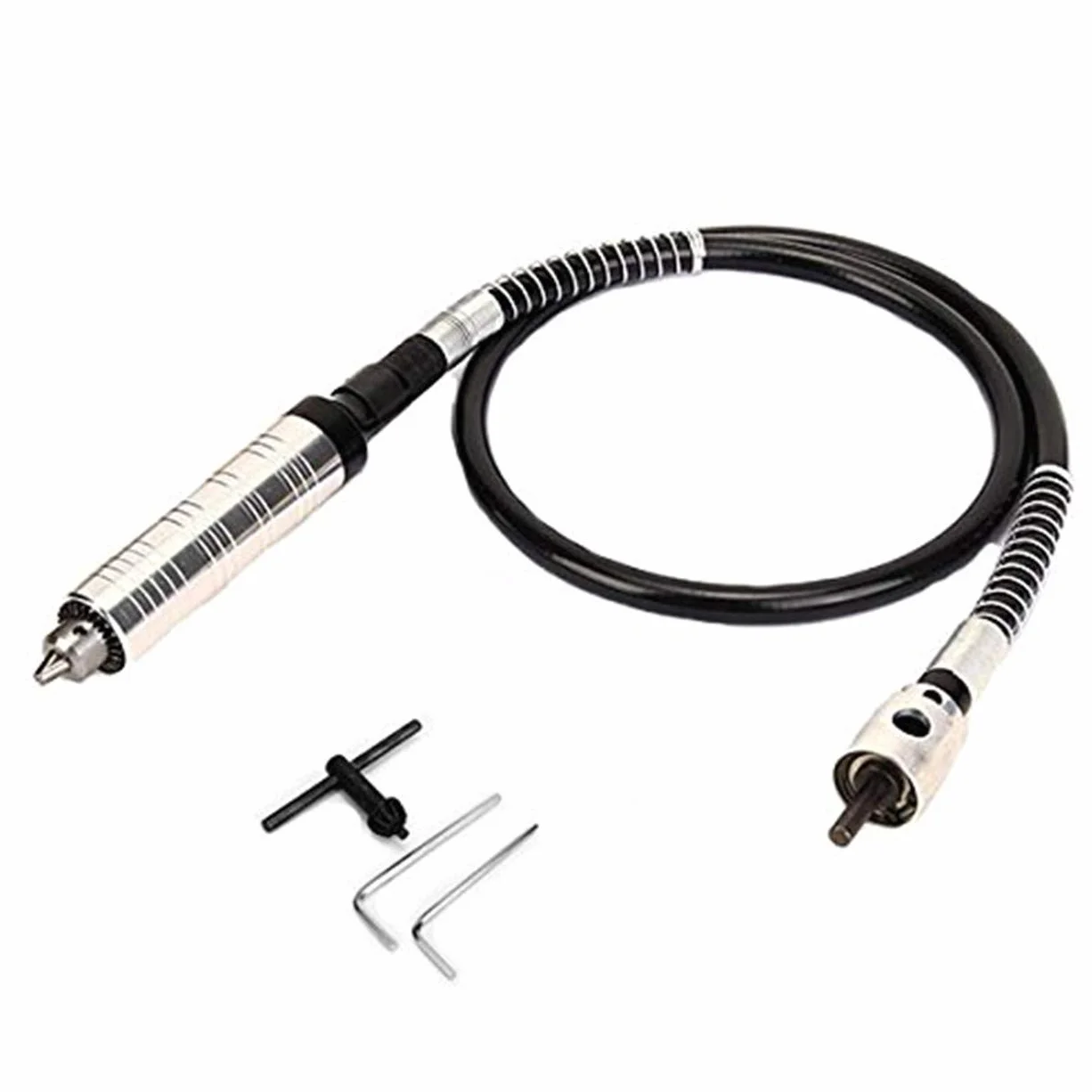 EsportsMJJ FEVERWORK 6 mm elektryczny mechanizm szlifierski przedłużający elastyczny wał z uchwytem kluczowym 0,3-4 mm do narzędzia szlifierki obrotowej