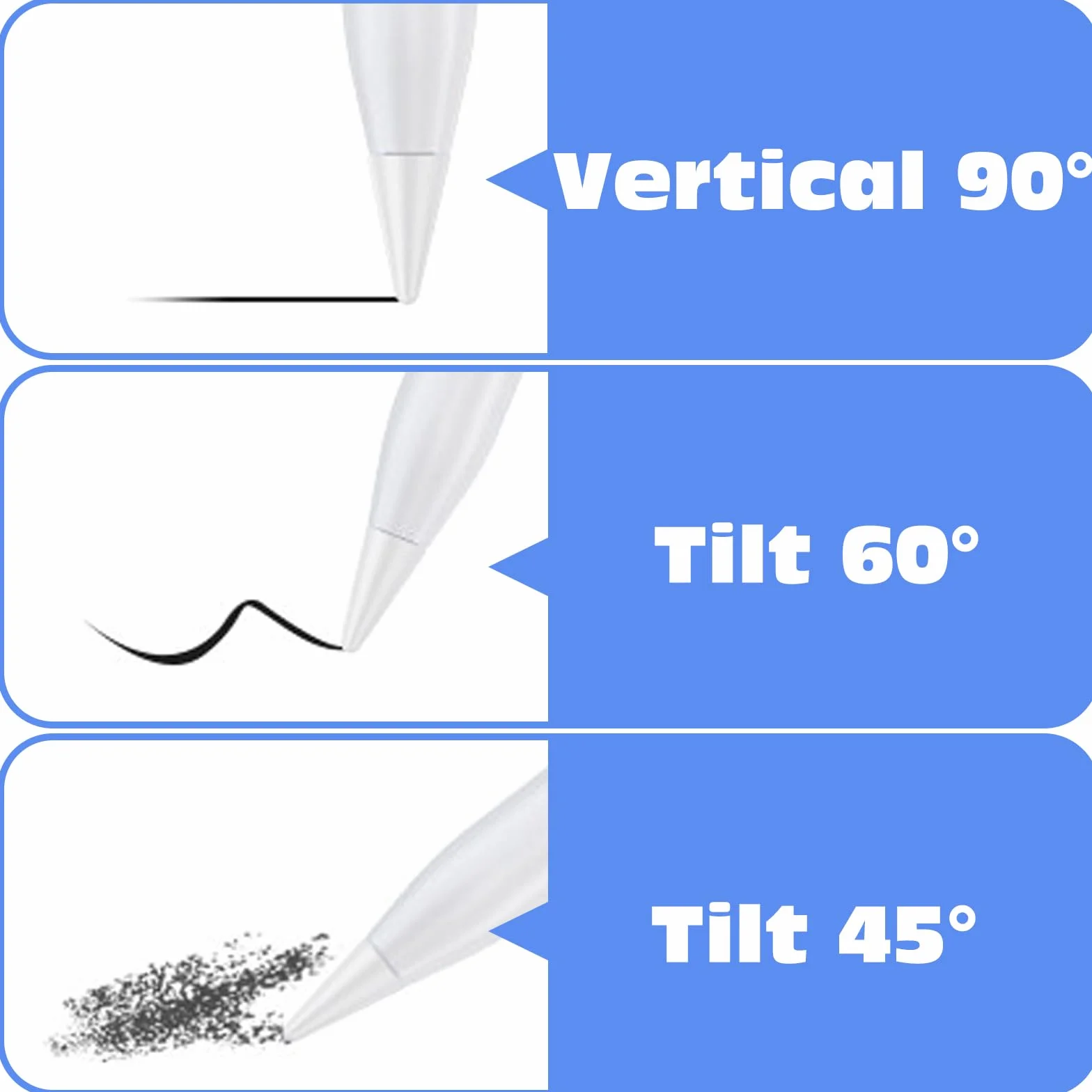 Metalowe i plastikowe końcówki do Apple Pencil 1. i 2. generacji - Zestaw 6 szt.