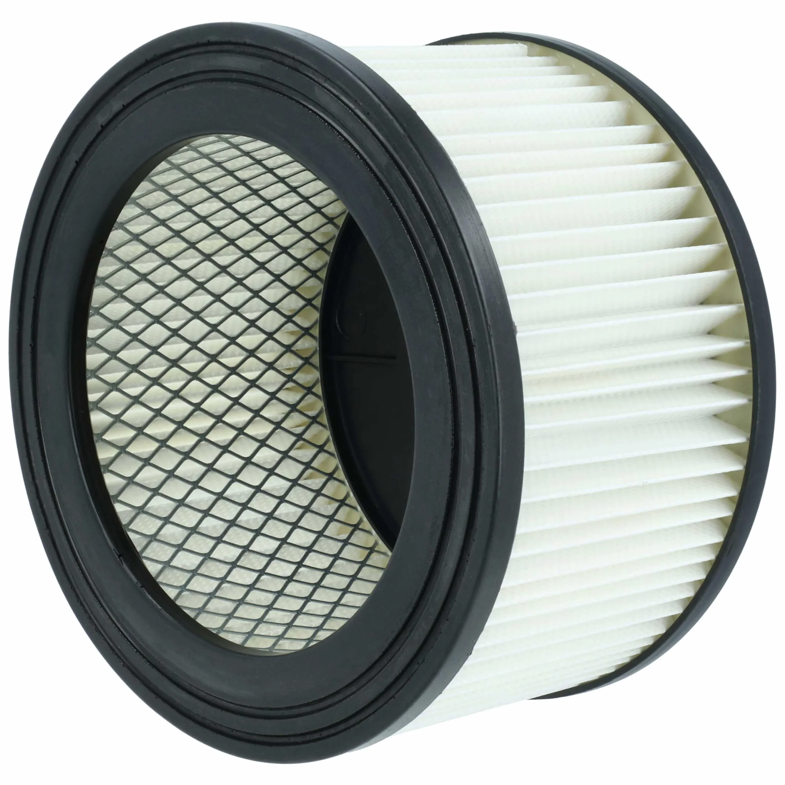 vhbw 6 x filtr harmonijkowy kompatybilny z VONROC VC505AC, VC507DC, VC808AA odkurzacz do popiołu – filtr nabojowy, czarny, biały, zmywalny