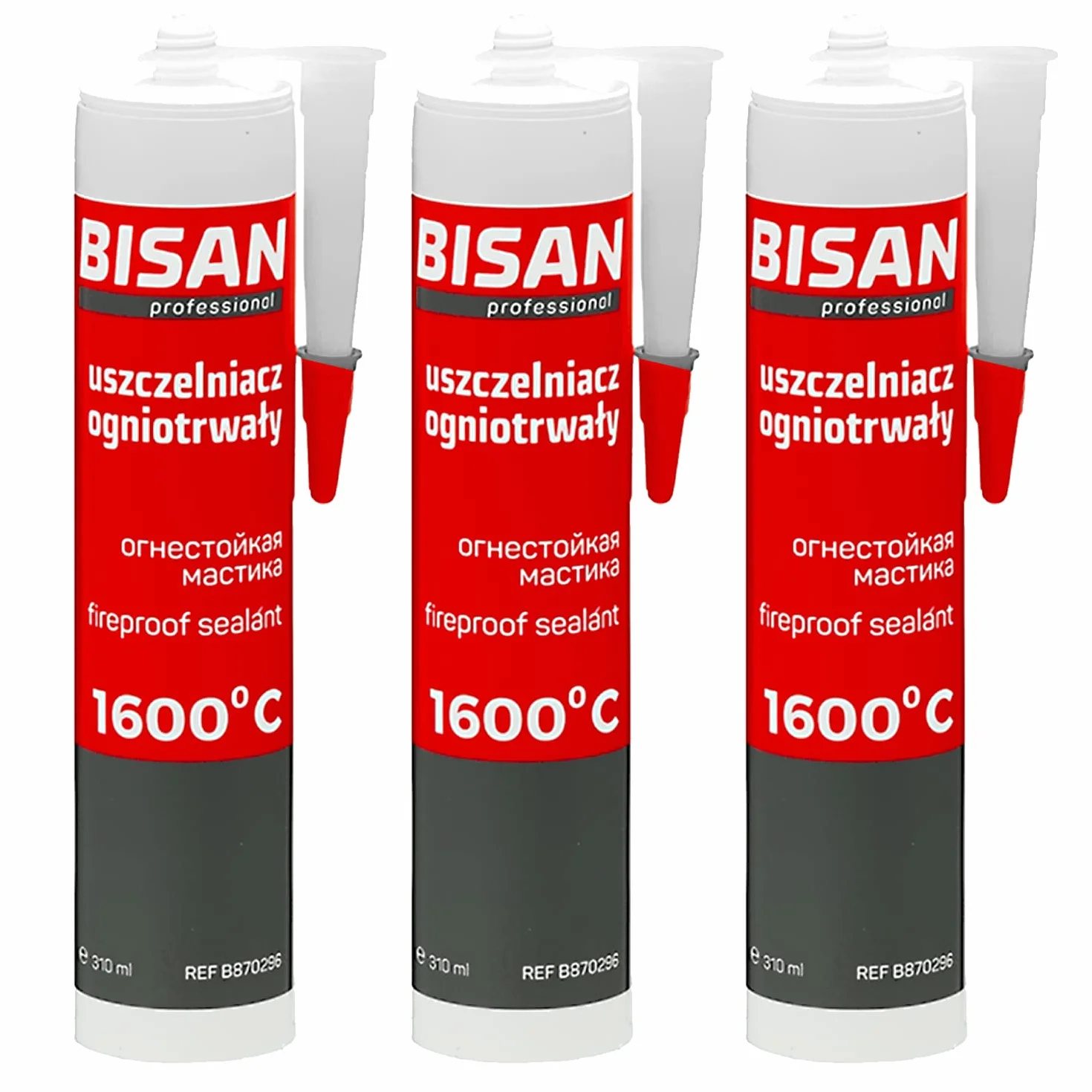 Uszczelniacz ogniotrwały - Silikon - Czarny - 1600 stopni C