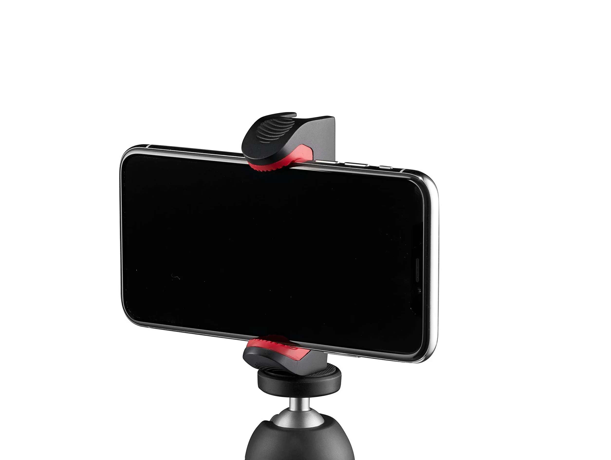 Manfrotto Uniwersalny zacisk do smartfona, wersja Pro (MCPIXI), do miniaturowego statywu do aparatu, statywu stołowego, kompaktowego statywu, do vlogów, czarny