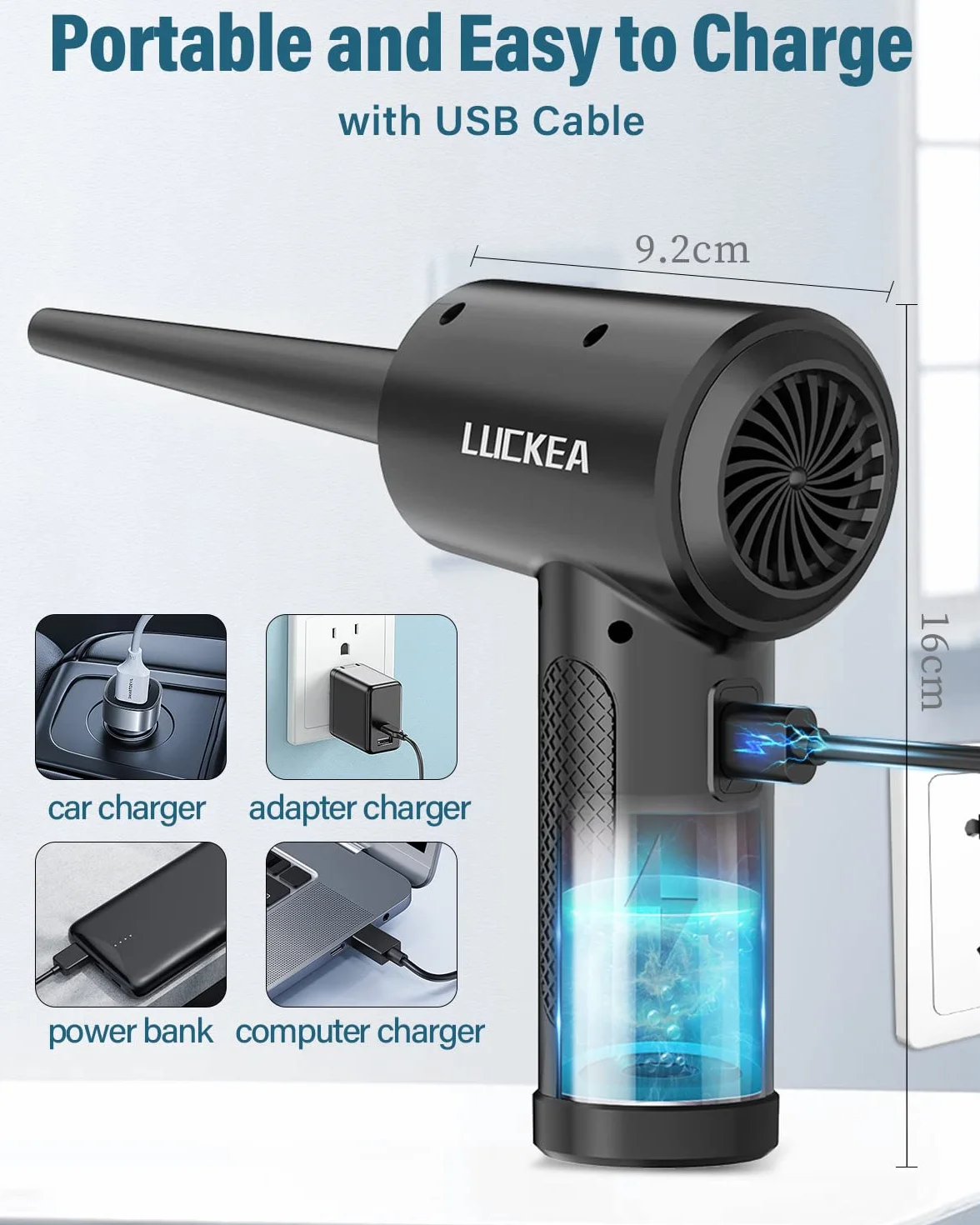 Akumulatorowa dmuchawa powietrza 6000 mAh do czyszczenia elektroniki