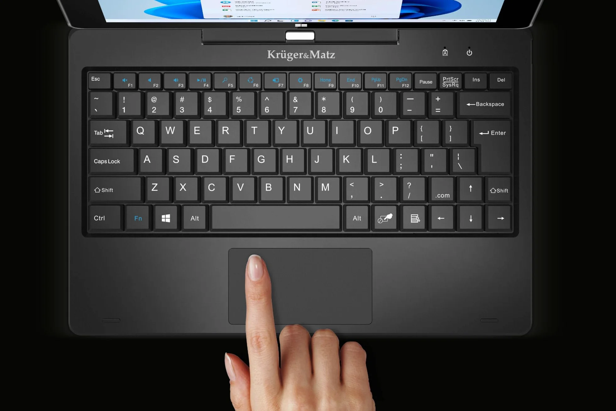 Krüger&Matz Tablet 2in1 EDGE 1089 Przekątna 10,1" HDMI 8/256 GB Windows 11 Pro Klawiatura KM1089.1