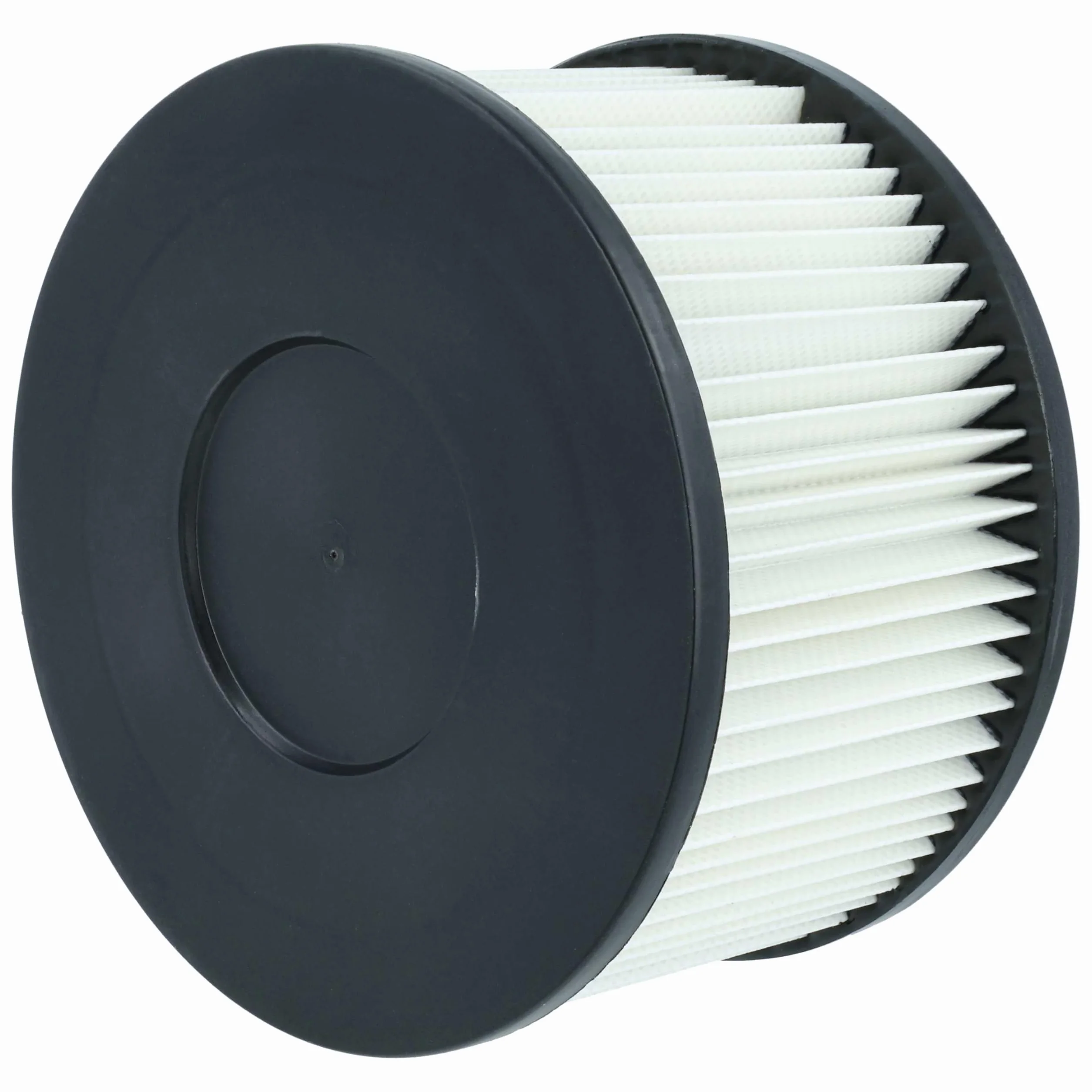 vhbw 6 x filtr harmonijkowy kompatybilny z VONROC VC505AC, VC507DC, VC808AA odkurzacz do popiołu – filtr nabojowy, czarny, biały, zmywalny