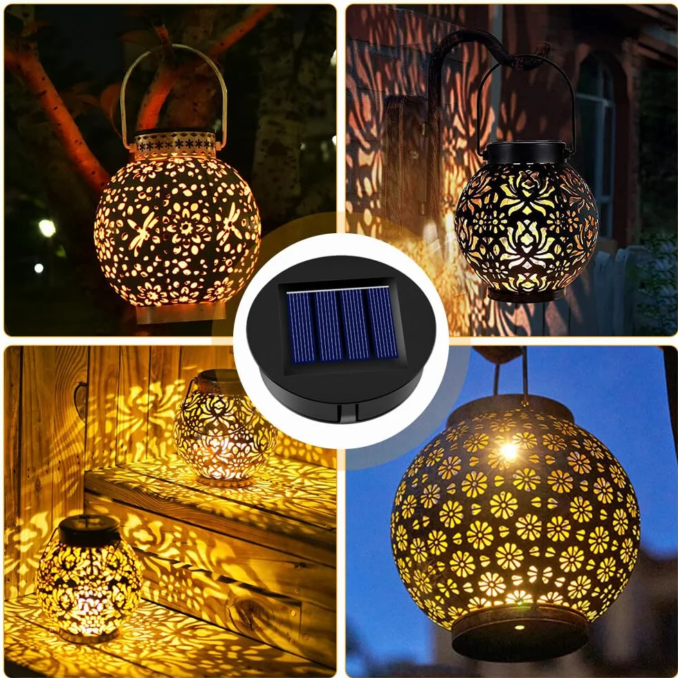 Części zamienne do latarni solarnych, XPJBKC 6 sztuk zamiennych pokryw do latarni solarnych 8 cm, zamienne górne części do latarni LED, zamienne moduły LED solarne, wodoodporne IP44, zamienny moduł