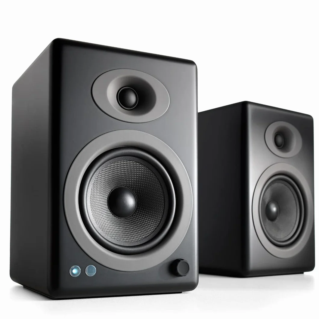 Audioengine - Bezprzewodowe głośniki półkowe A5 do kina domowego – 150 W, monitory studyjne klasy premium