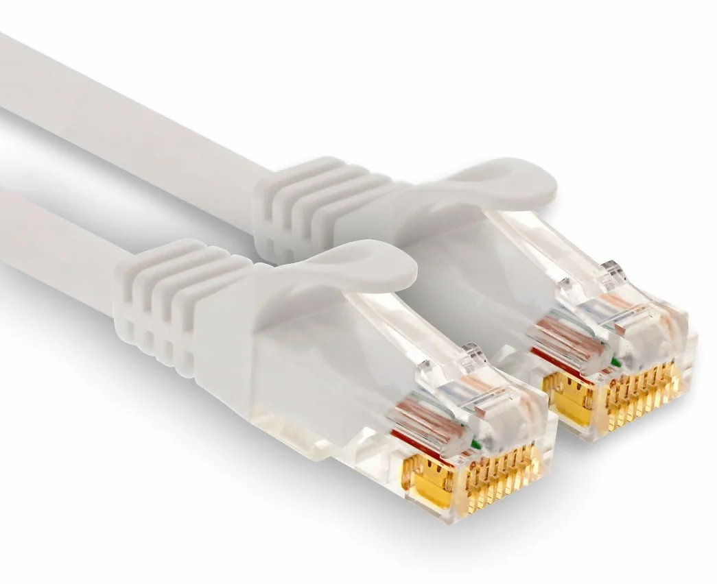Kabel sieciowy Cat7 1m biały