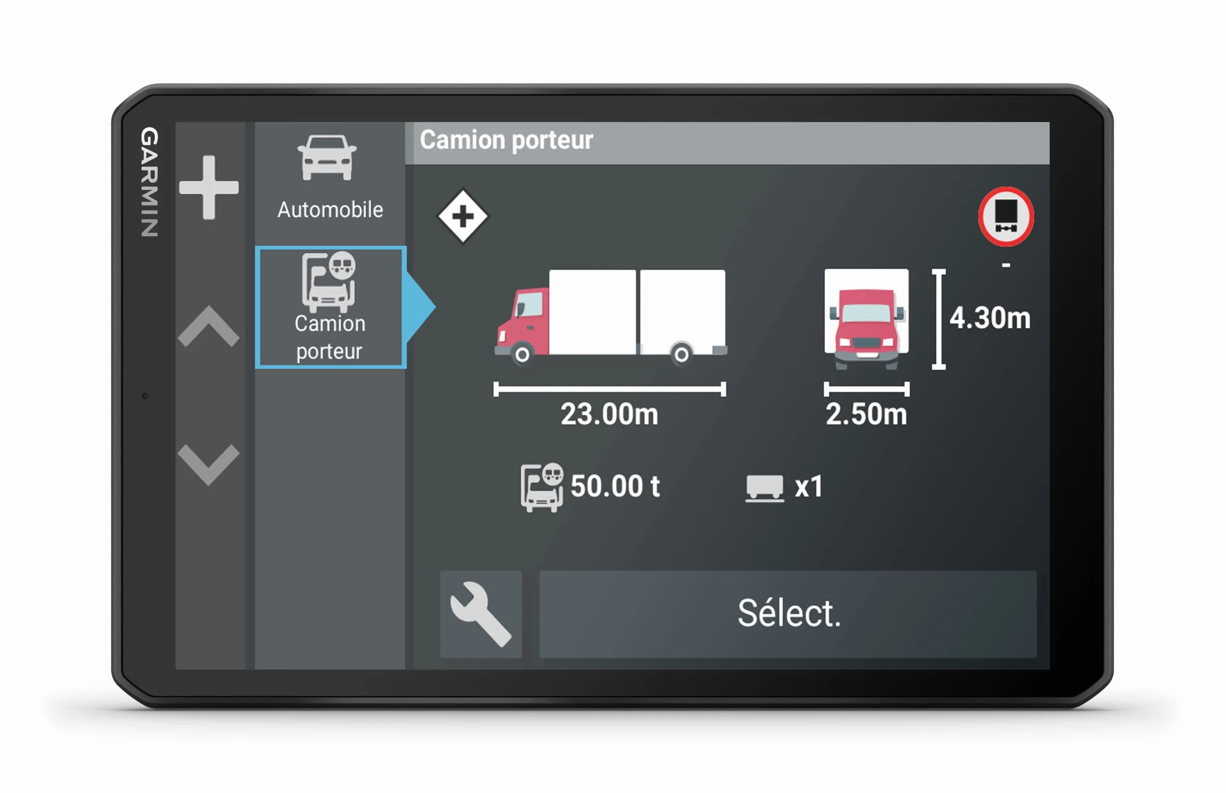 Garmin dēzl LGV810 nawigacja 8" 20,3 cm do samochodów ciężarowych