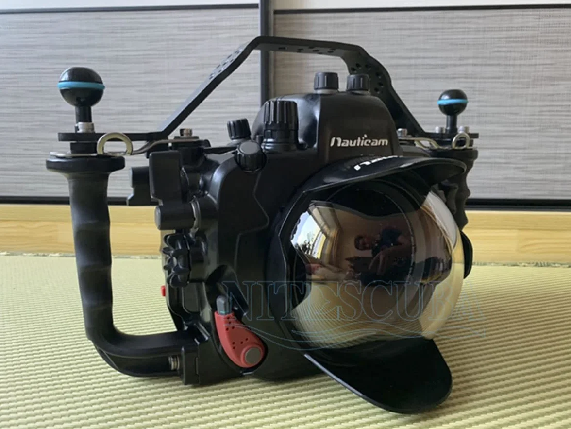 nitescuba NS10-H uchwyt obudowy kamery podwodnej materiał aluminiowy z dodatkowymi dwoma mocowaniami kulowymi i adapterem do montażu na statywie do GoPro Nadaje się do obudowy nuaticam i tacy NS10