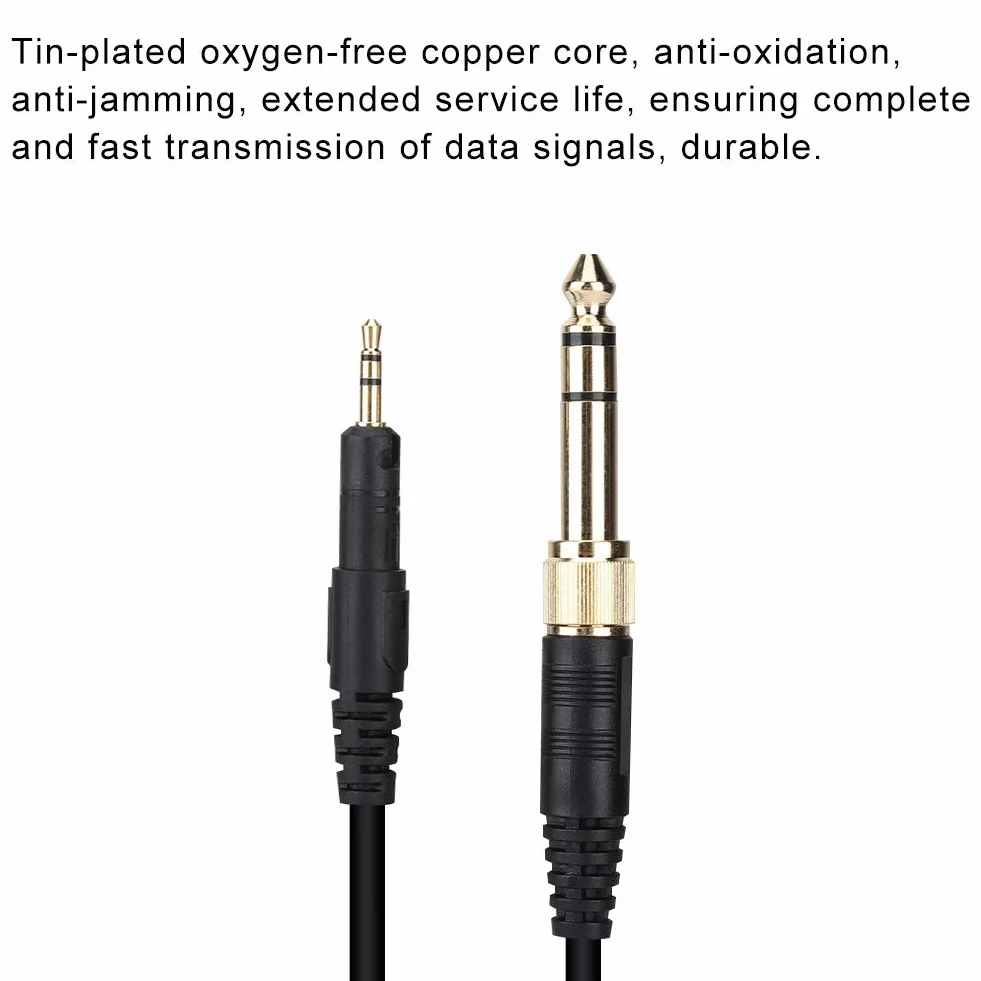Kabel Aktualizacyjny 6,5 mm na 3,5 mm 160 cm Hi-Fi do ATH-M50x/M40x/M70x