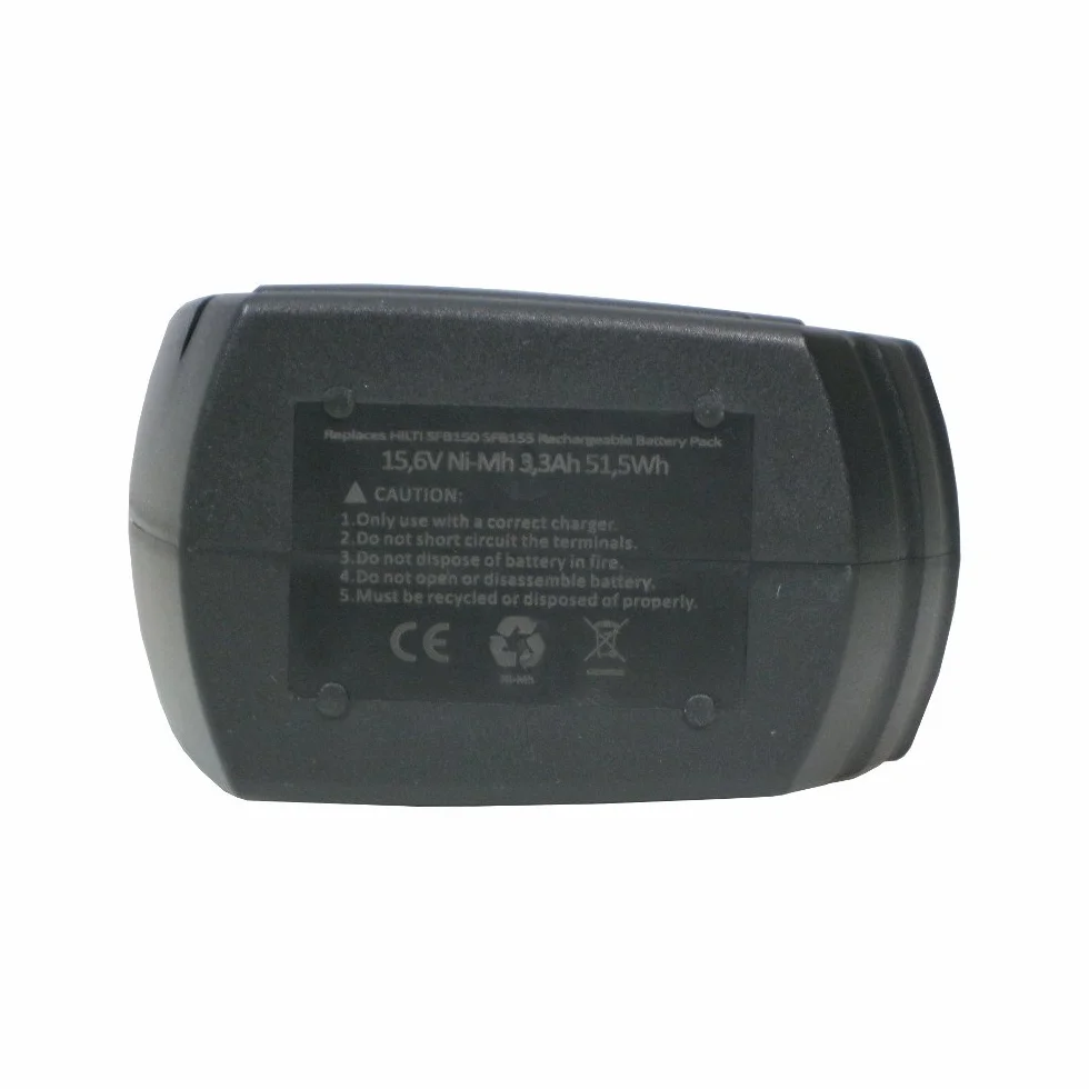 Trade-Shop zestaw 2 w 1: akumulator NI-Mh 15,6 V/3300 mAh + ładowarka zasilacz do elektronarzędzi Hilti zastępuje SFB150 SFB151 SFB155 SFC-7/18