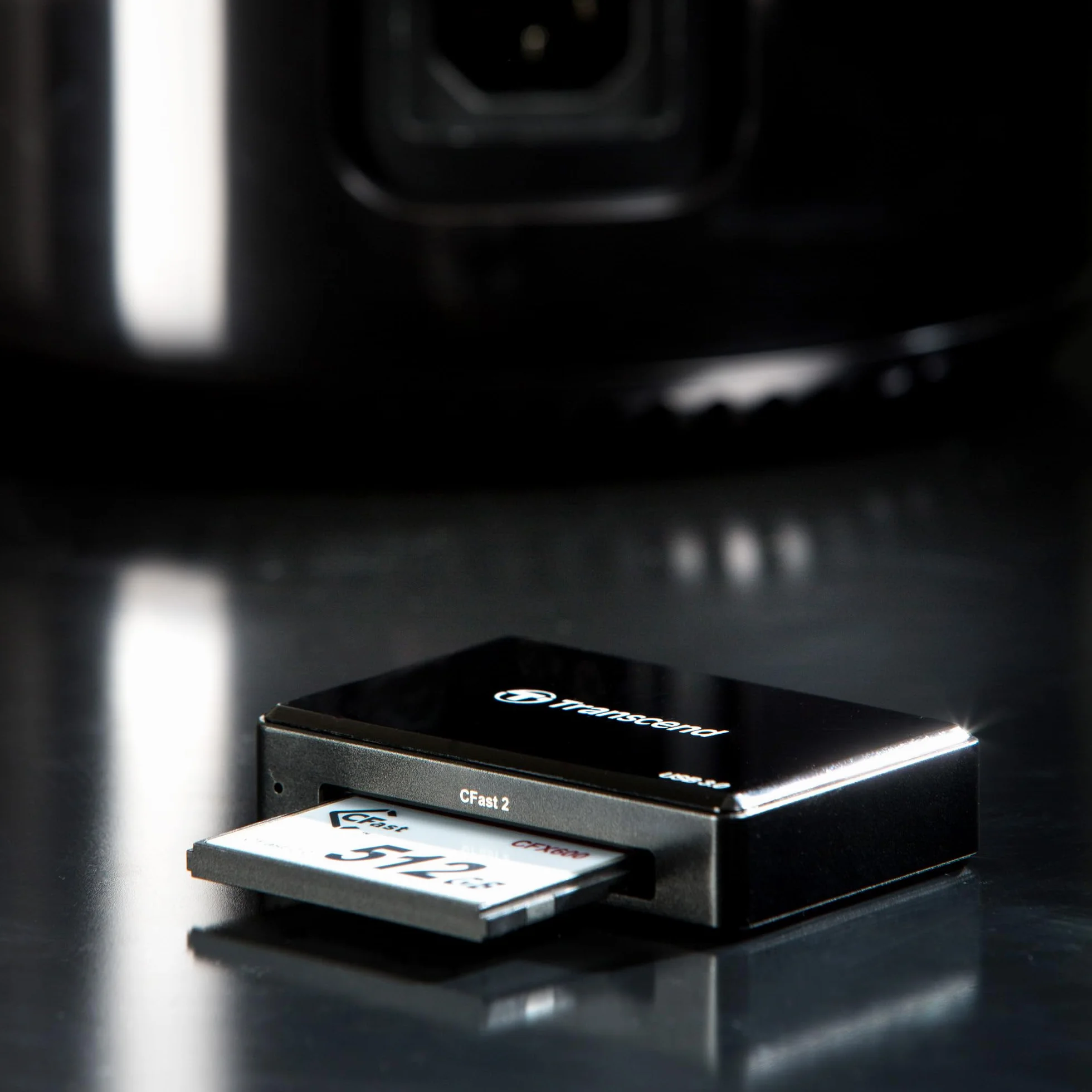 Transcend czytnik kart CFast USB 3.1 Type-A TS-RDF2 Czarny