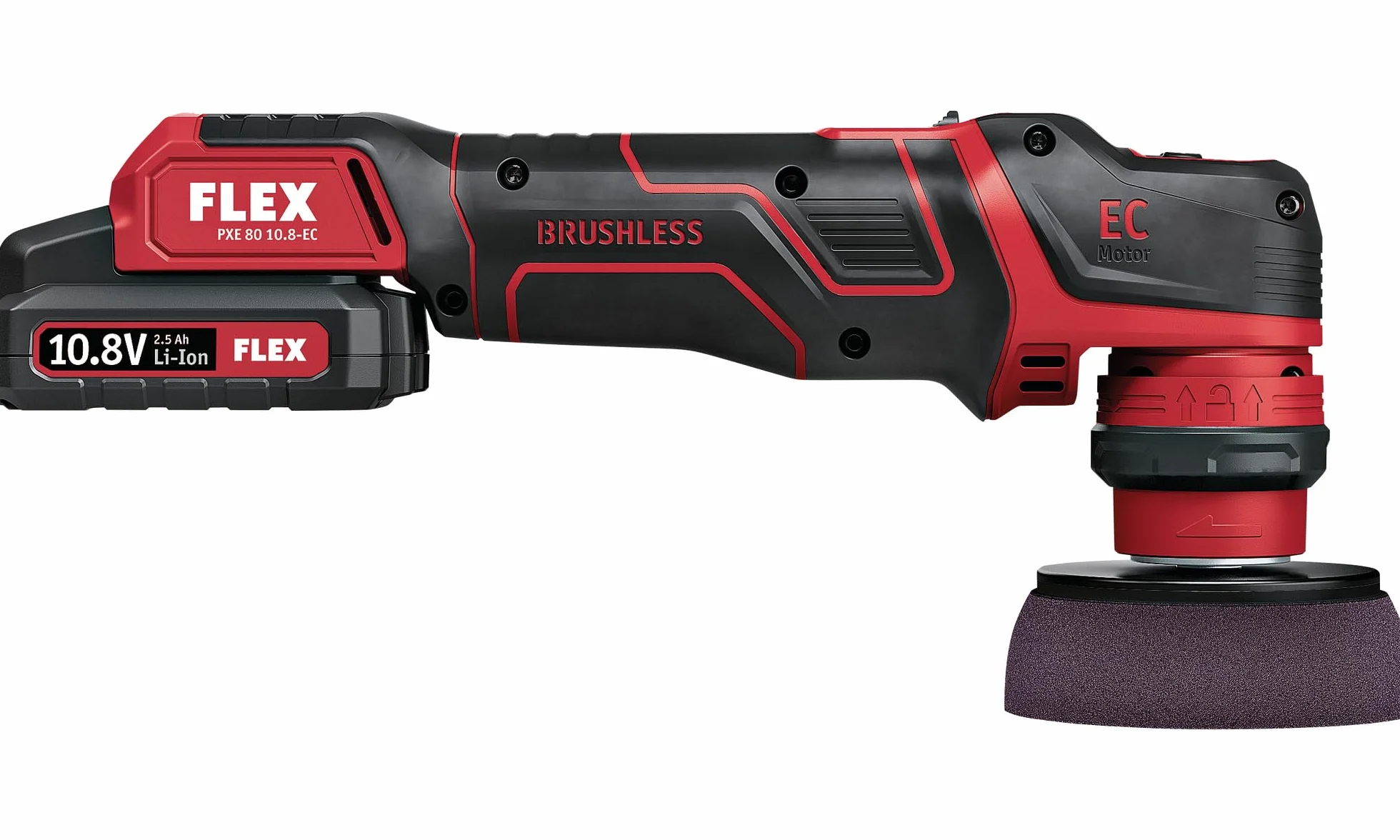 Flex Polerka Akumulatorowa 10,8 V Czarny/Czerwony