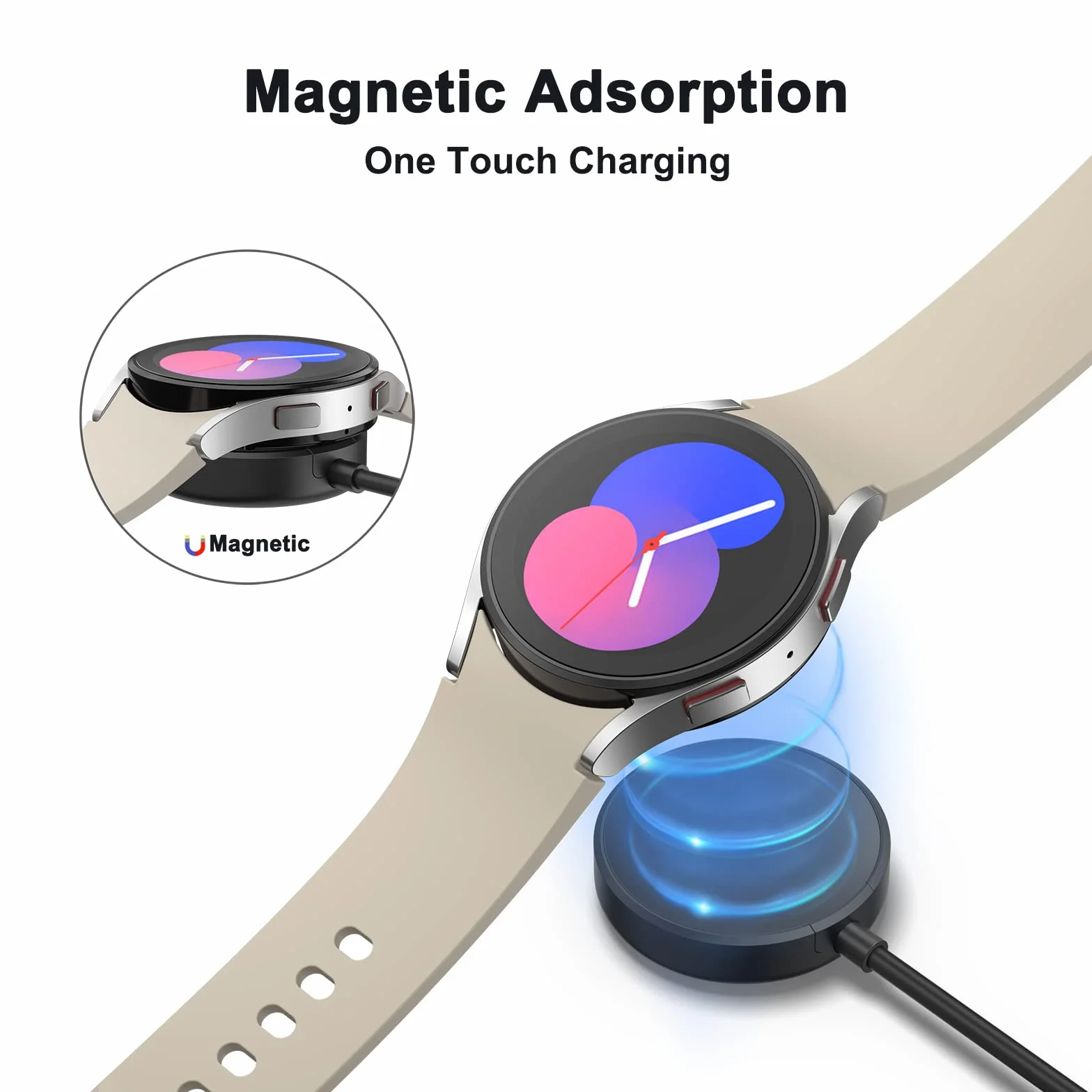 Ładowarka USB do Samsung Galaxy Watch 7, 6, 5, 4, 3, Ultra/SE (50 cm)