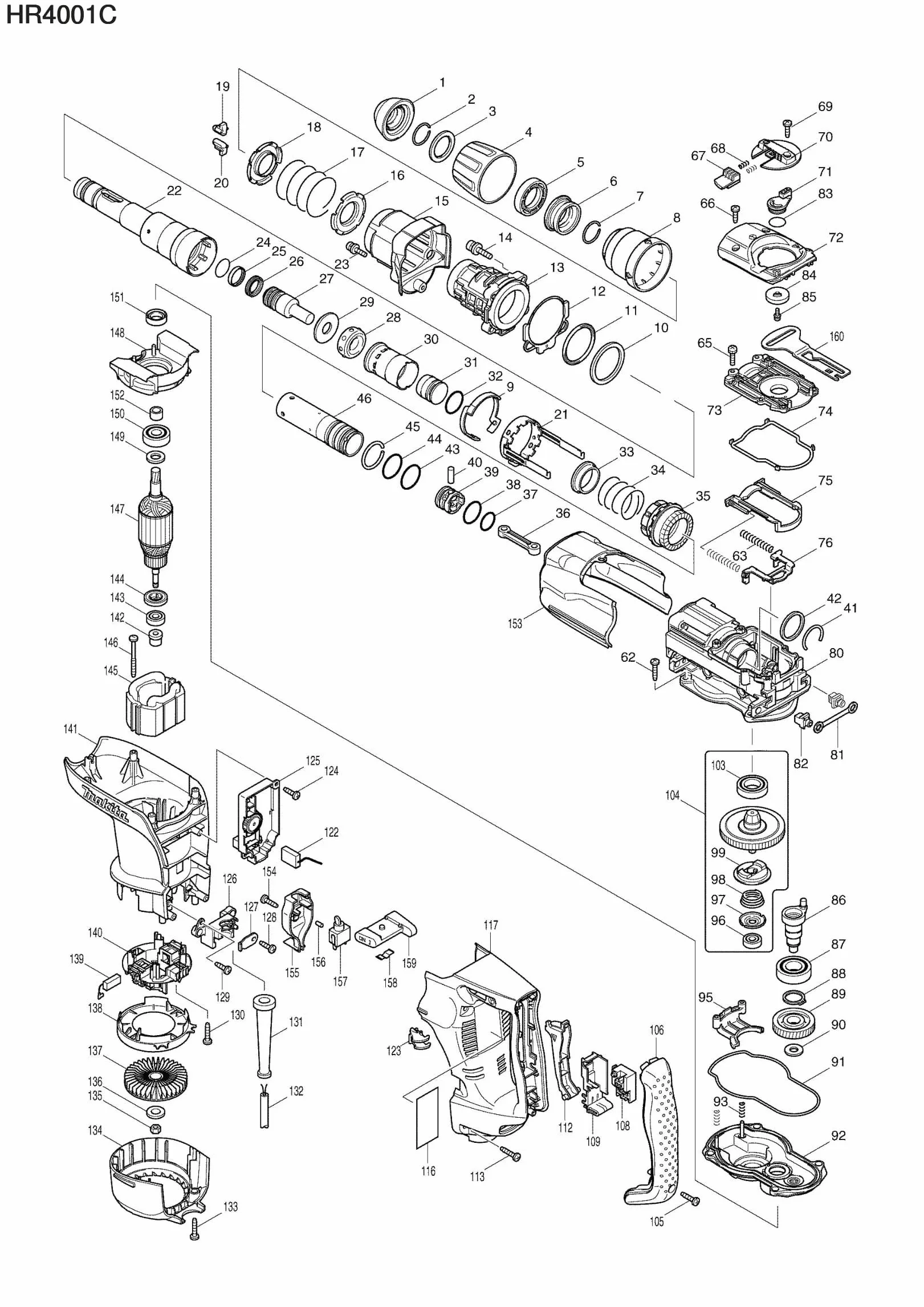 Tłok Młot udarowy MAKITA HR4001C