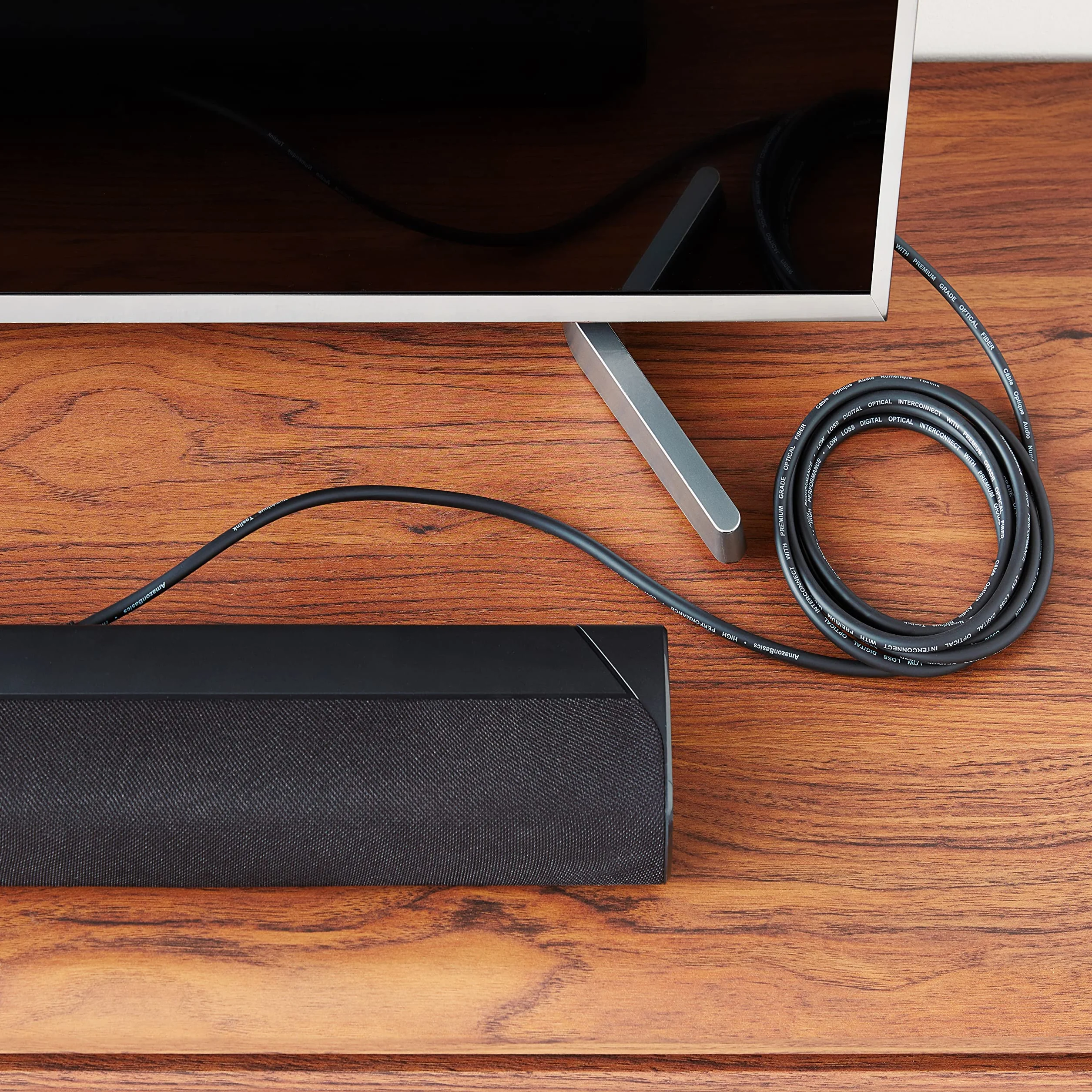 Amazon Basics Toslink optyczny cyfrowy kabel audio 3 m czarny