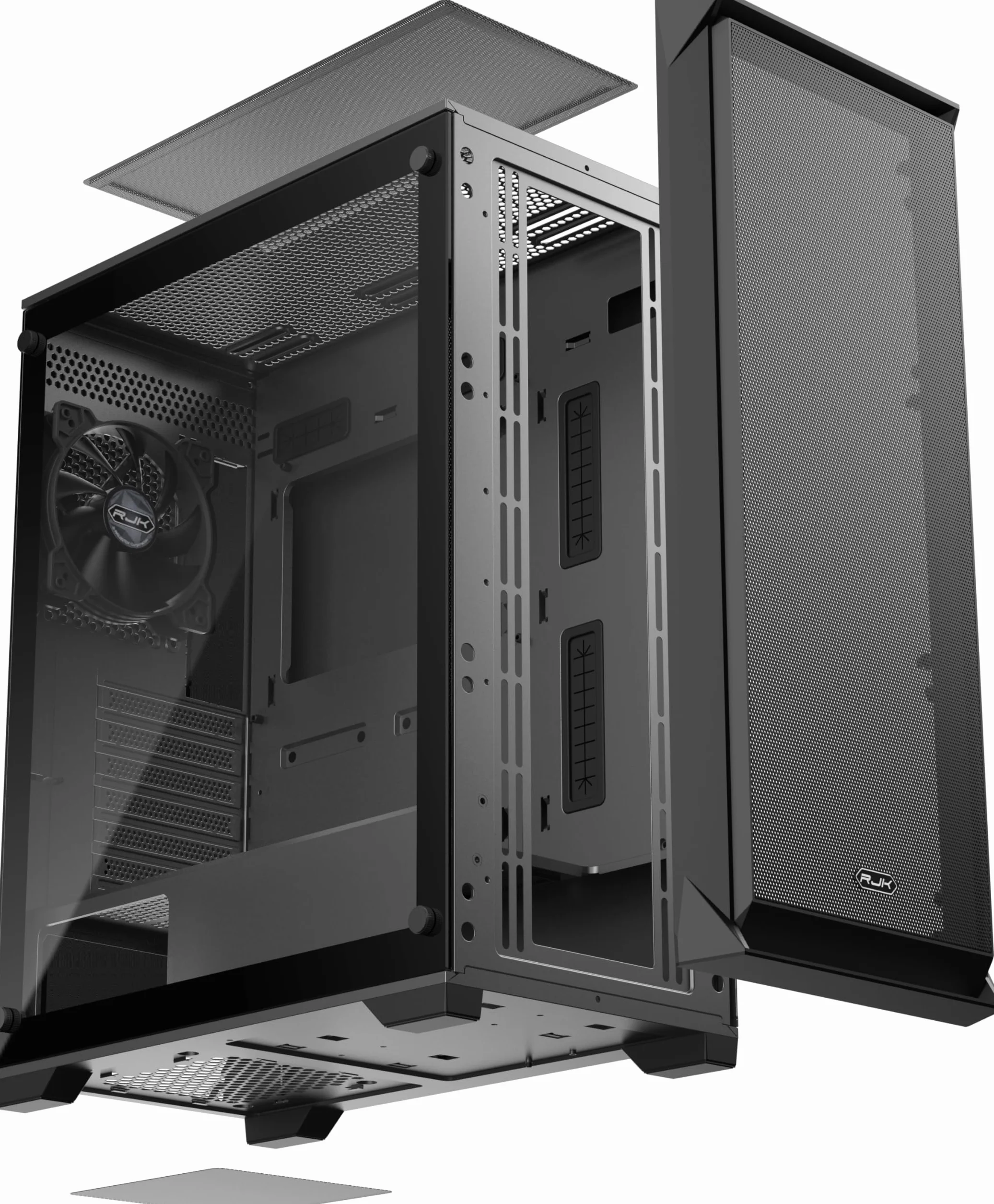RAIJINTEK Arcadia IV obudowa komputera Mid-Tower ATX 120 mm wentylator 360 mm chłodnica 280 mm stojak 365 mm GPU