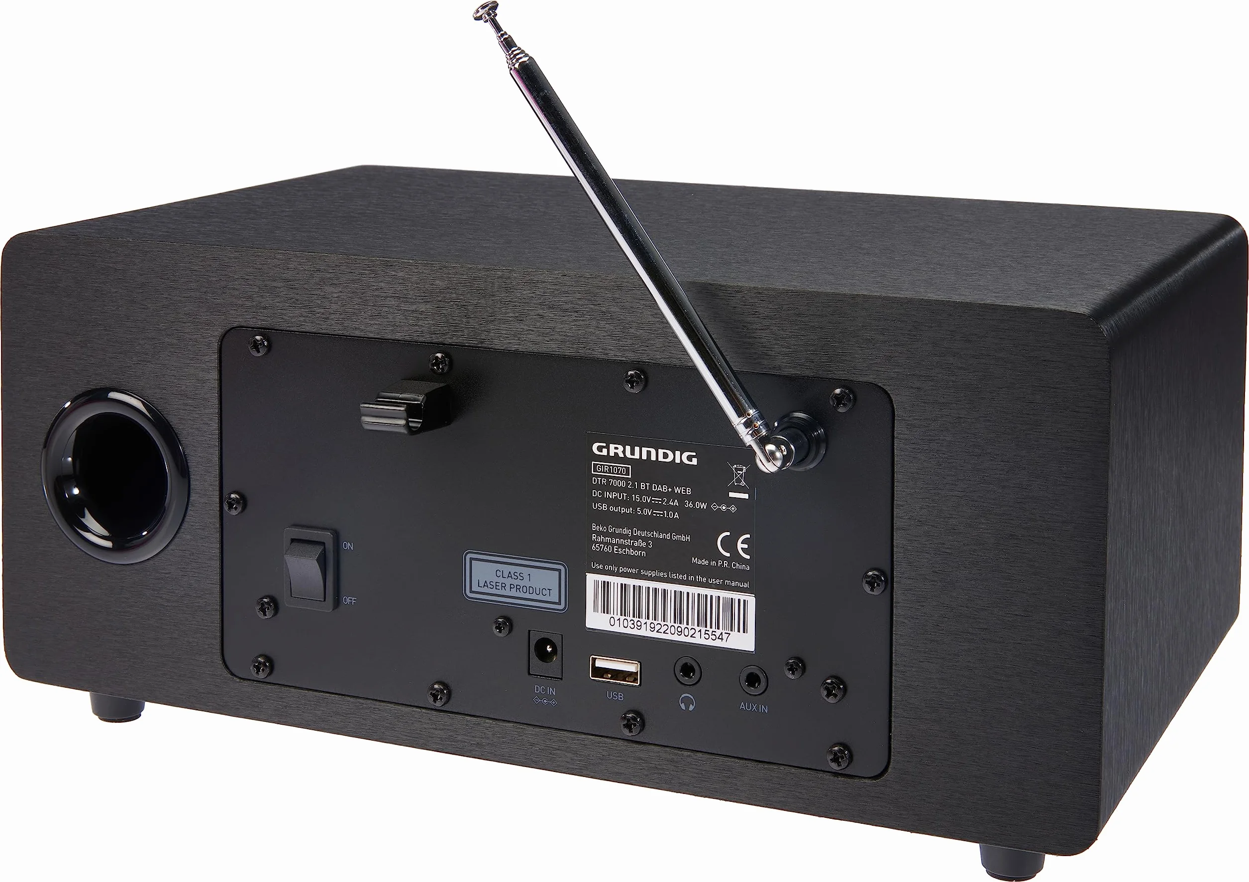 Grundig DTR 7000 Radio Cyfrowe, Czarny