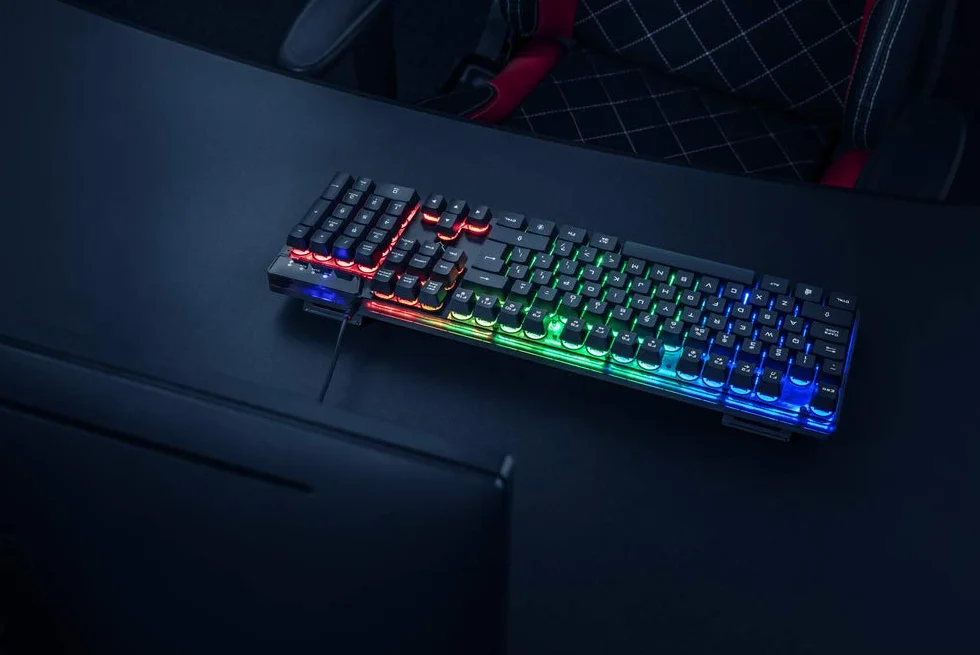 Trust Gaming GXT 835 Azor Klawiatura do gier USB RGB LED podświetlana Anti-ghosting Czarny