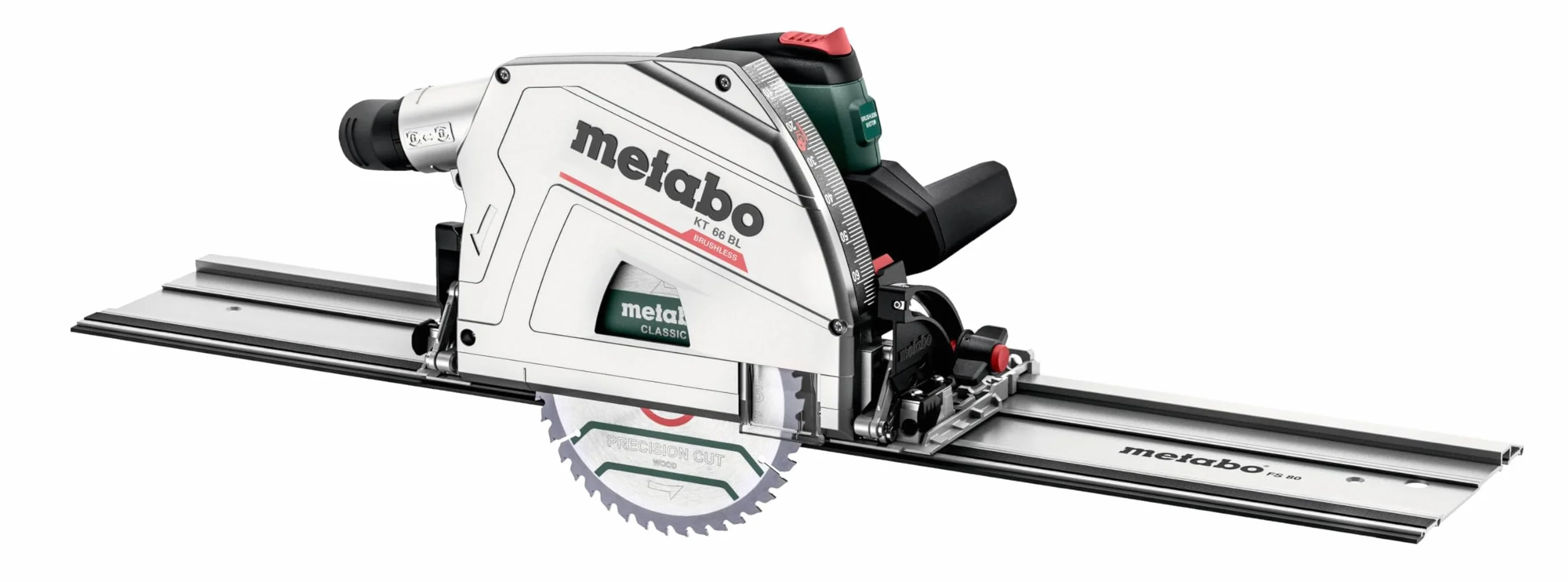 Metabo KS 66 BL ręczna piła tarczowa Metabox, z prowadnicą, z silnikiem bezszczotkowym, z hamulcem wybiegowym, piła tarczowa, piła tarczowa 691219000