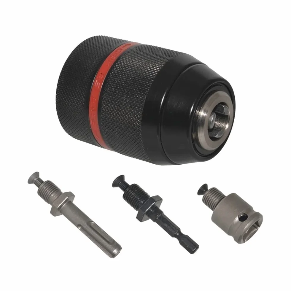 Metal Heavy Duty 1/2-20UNF 1.5~13mm uchwyt wiertarski bez klucza uchwyt sześciokątny/SDS/gniazdo kwadratowe żeńskie Adapter narzędzie sprzętowe uchwyt wiertarski (kolor: uchwyt i SDS Plus)