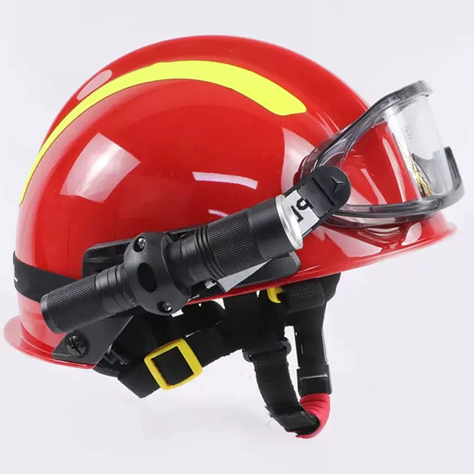 Regulowany hełm ochronny Kask ratunkowy, Kask ratunkowy ratunkowy po trzęsieniu ziemi Kask ochronny głowy, Kask przeciwuderzeniowy z lampą czołową i goglami