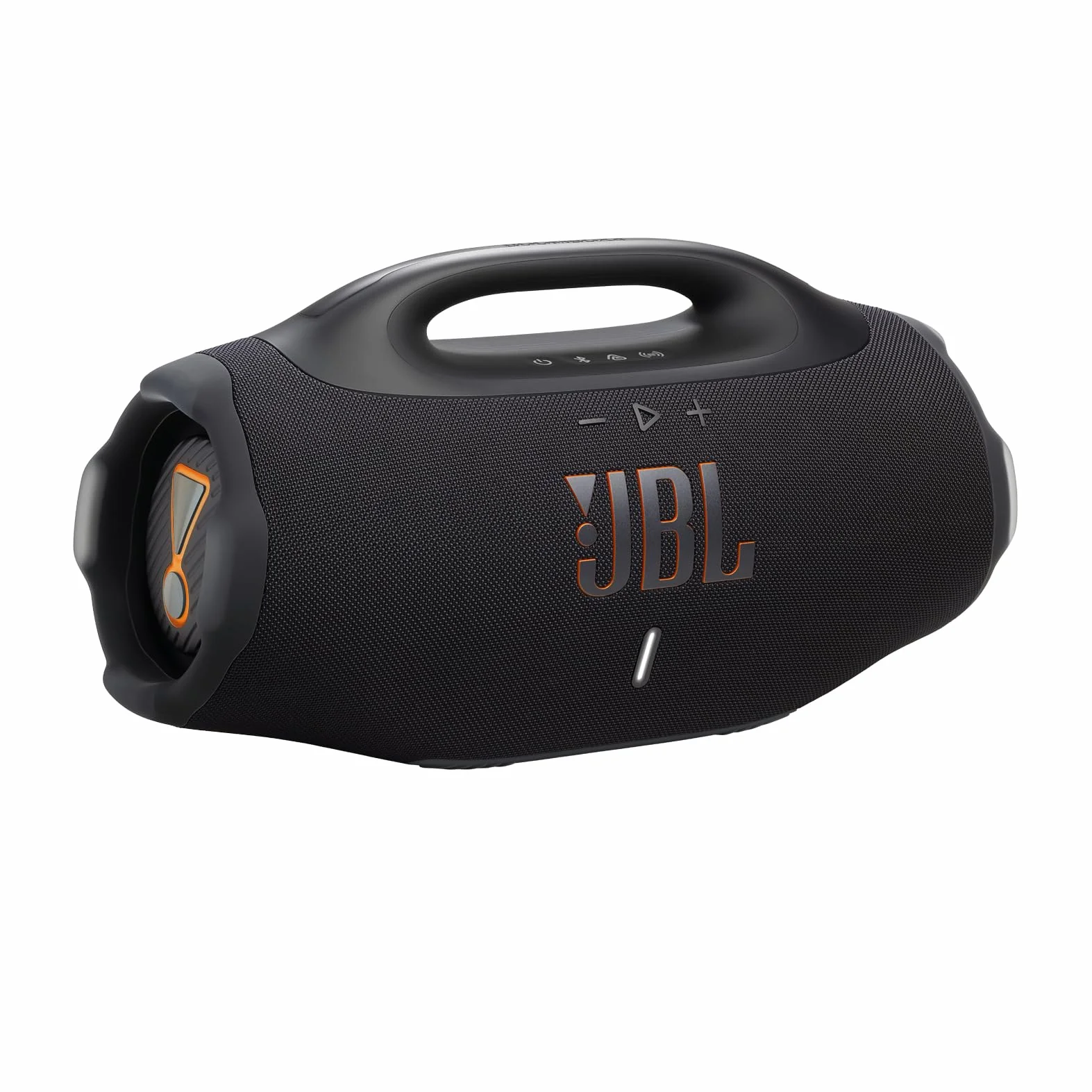 JBL Boombox 4 – przenośny głośnik Bluetooth z dźwiękiem JBL Pro Sound i AI Sound Boost, wodoodporny, pyłoszczelny (IP68), do 34 h odtwarzania, Auracast, 2 tryby wzmocnienia basu, czarny