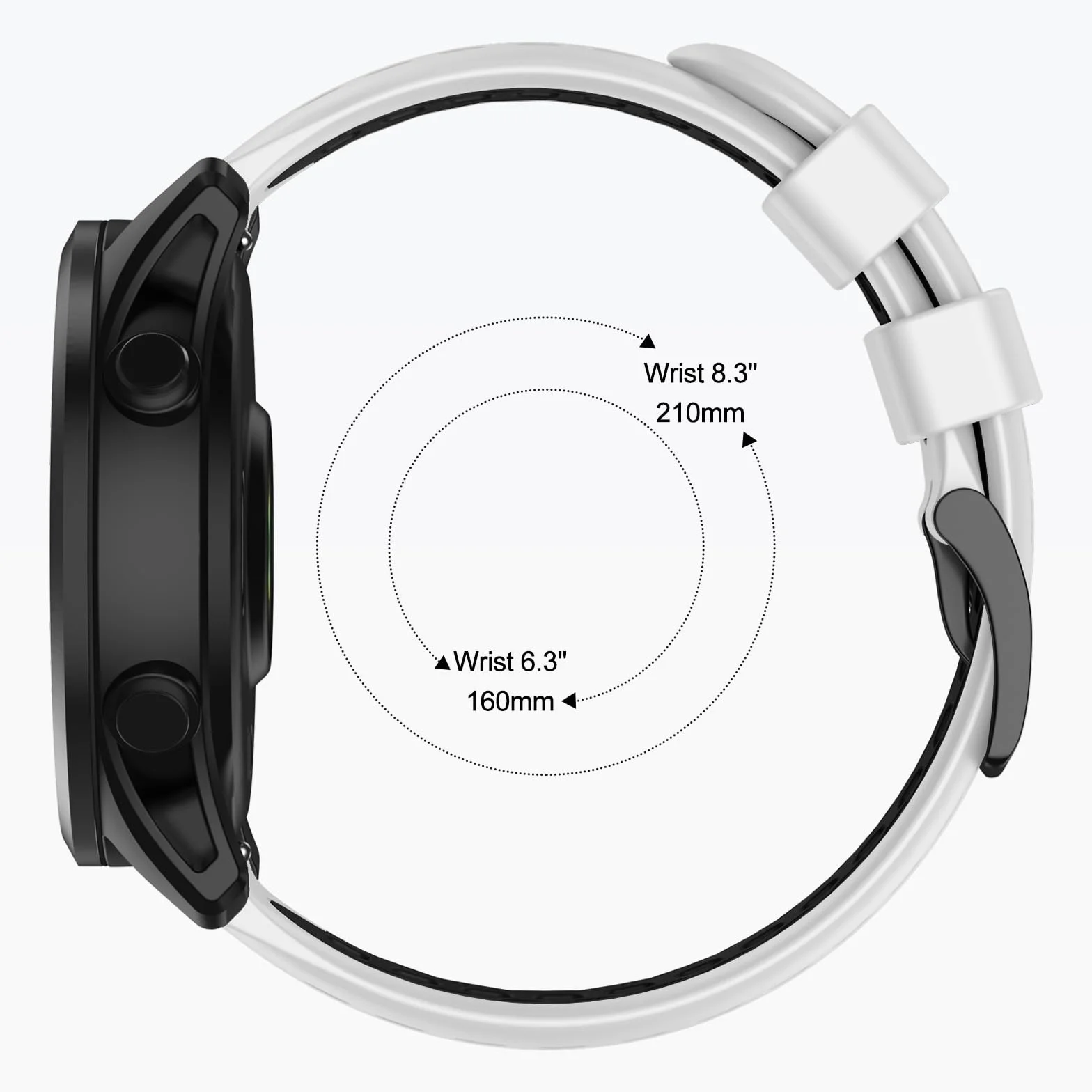 Pasek do zegarka Garmin Forerunner 265, Forerunner 255, Vivoactive 4, Venu 3, Venu 2, 22 mm, zapasowy pasek, miękki silikon