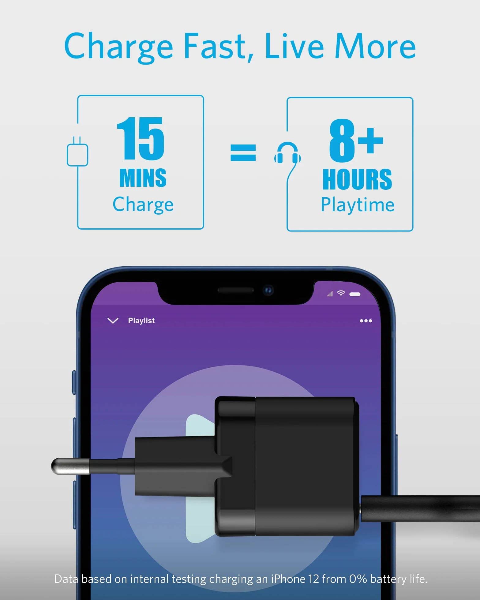 Anker PowerPort III 20 W USB-C zasilacz kostka szybkiego ładowania, kompatybilny z iPhone 16/15/14/13, Galaxy, Pixel 4/3, iPad/iPad Mini (czarny)