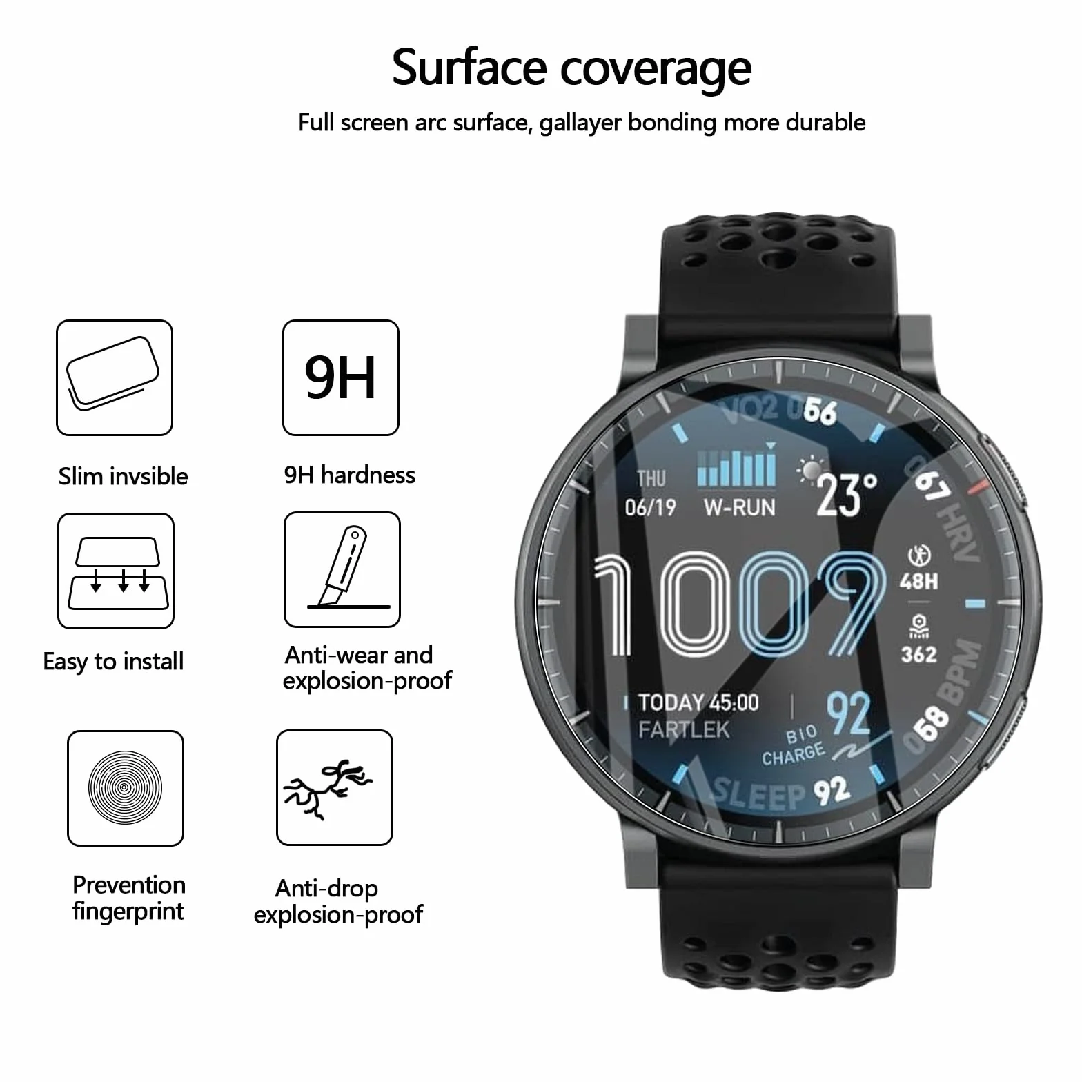 Ochraniacz ekranu do Amazfit Active MAX 4-pak TPU folia ochronna
