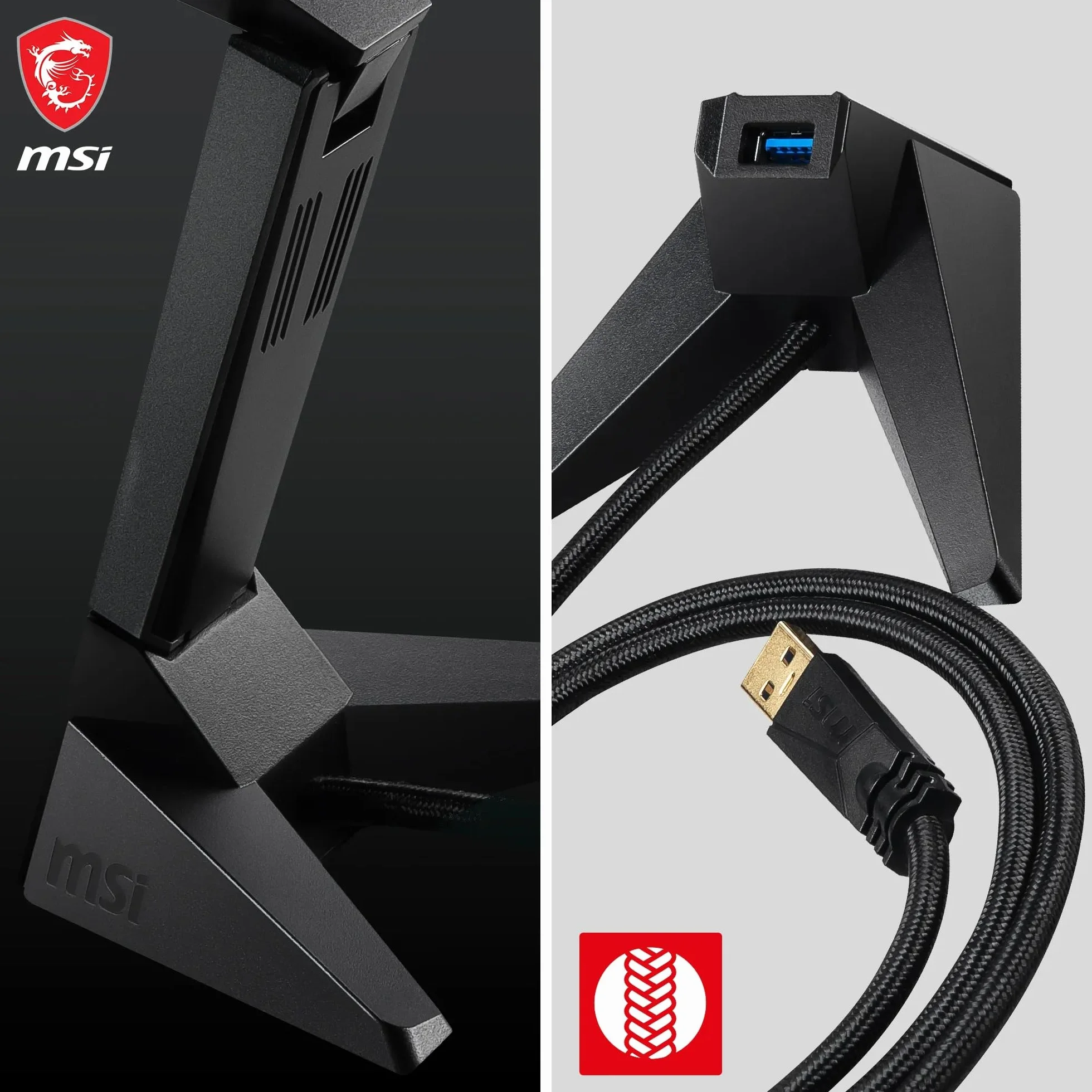 MSI AXE5400 trójpasmowy adapter USB WiFi 6E do 5400 Mb/s 6 GHz 5 GHz 2,4 GHz USB 3.2 Gen 1 typu A MU-MIMO WPA3
