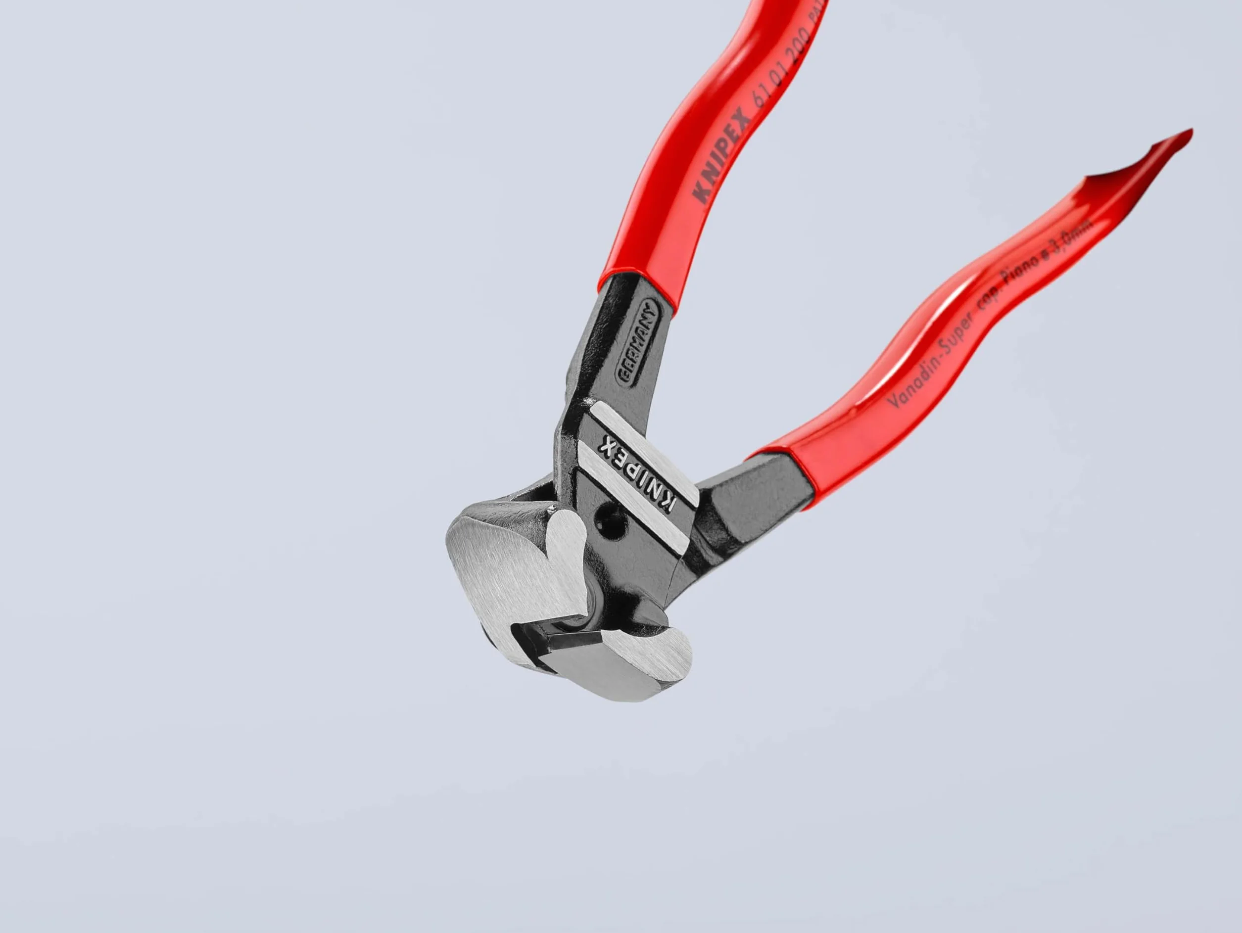KNIPEX Szczypce tnące czołowe z wysokim przełożeniem dźwigni z tworzywa sztucznego, powlekane 200 mm, 61 01 200