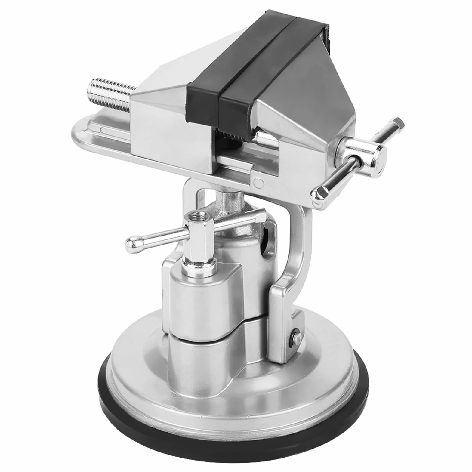 Imadło Stołowe Imadło Obrotowe Imadło Obrotowe Obrotowe Zaciski do Rękodzieła Uniwersalne Imadło Stołowe ze Stopu Aluminium Tworzenie ze stałą podstawą, antypoślizgową gumową
