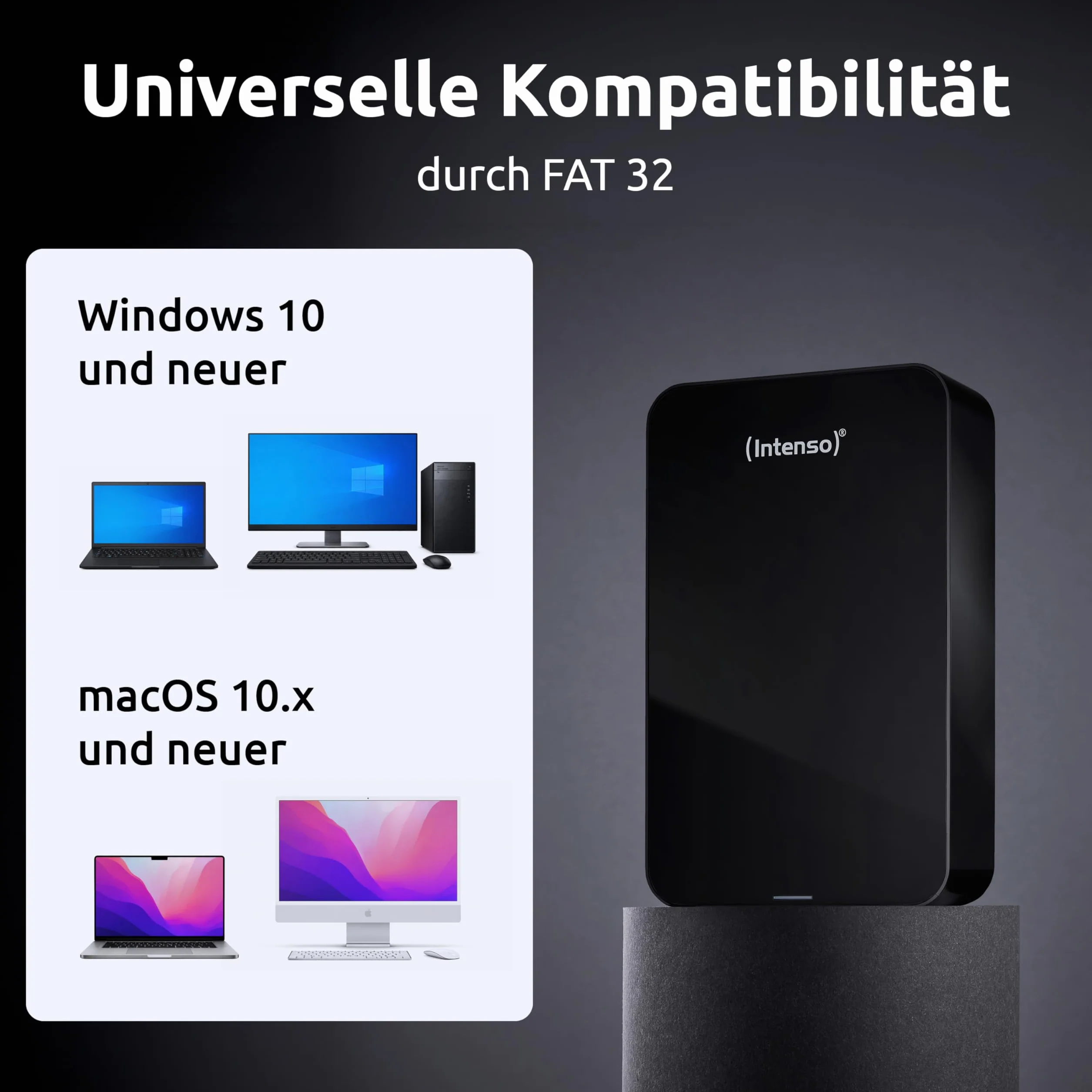 Intenso Zewnętrzny Dysk Twardy 8TB Czarny