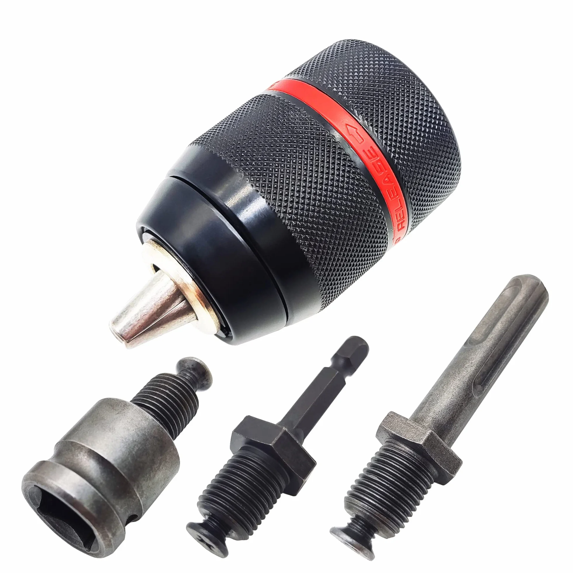 Metal Heavy Duty 1/2 ''-20UNF 1.5-13mm uchwyt wiertarski bez klucza uchwyt sześciokątny/SDS/klucz nasadowy adapter żeński narzędzie sprzętowe (kolor: uchwyt i SDS Plus)