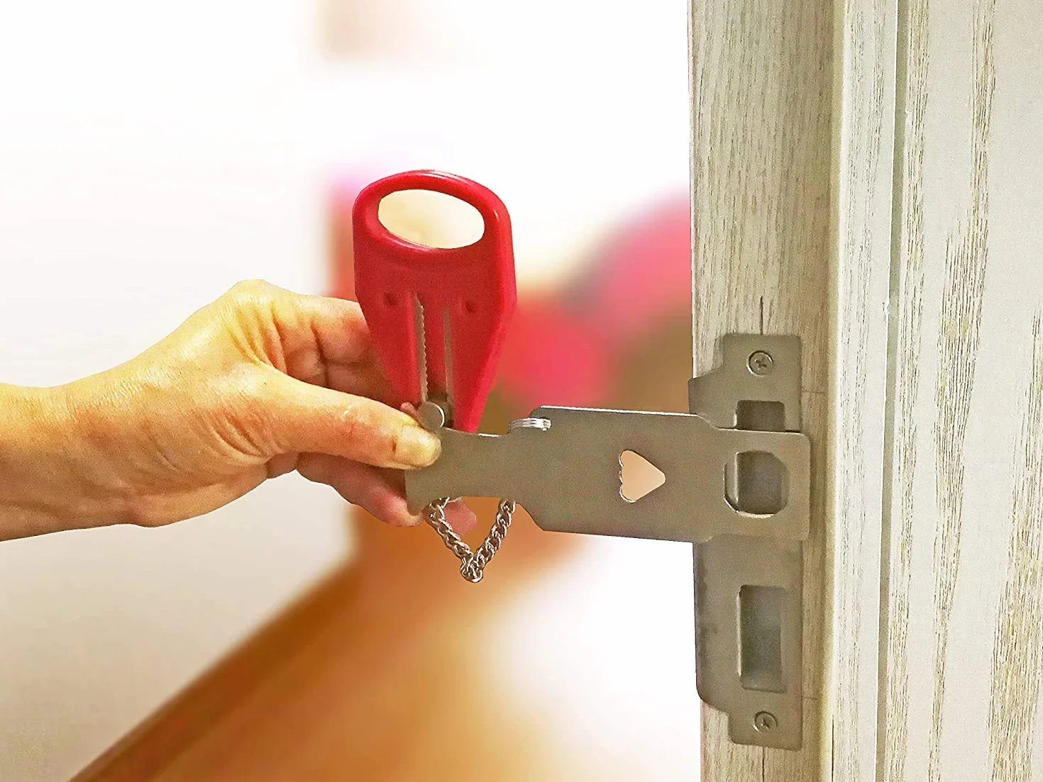 Przenośny zamiennik zamka do drzwi Addalock kompatybilny z zamkiem podróżnym, zamkiem AirBNB, zamkiem szkolnym i bezpieczeństwem, dom, mieszkanie, salon, hotel, motel, przenośny zamek do drzwi